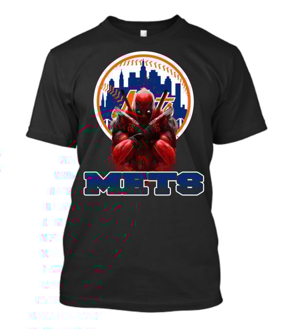 Mets Baseball Meets Deadpool Crossover For New York Fans T-Shirt