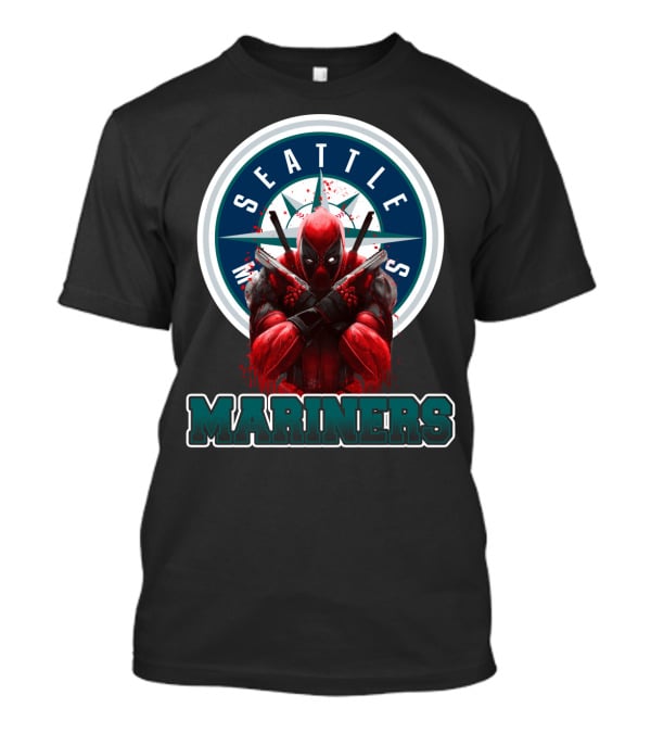 Seattle Mariners Deadpool Mashup Mariners Fan Gear T-Shirt