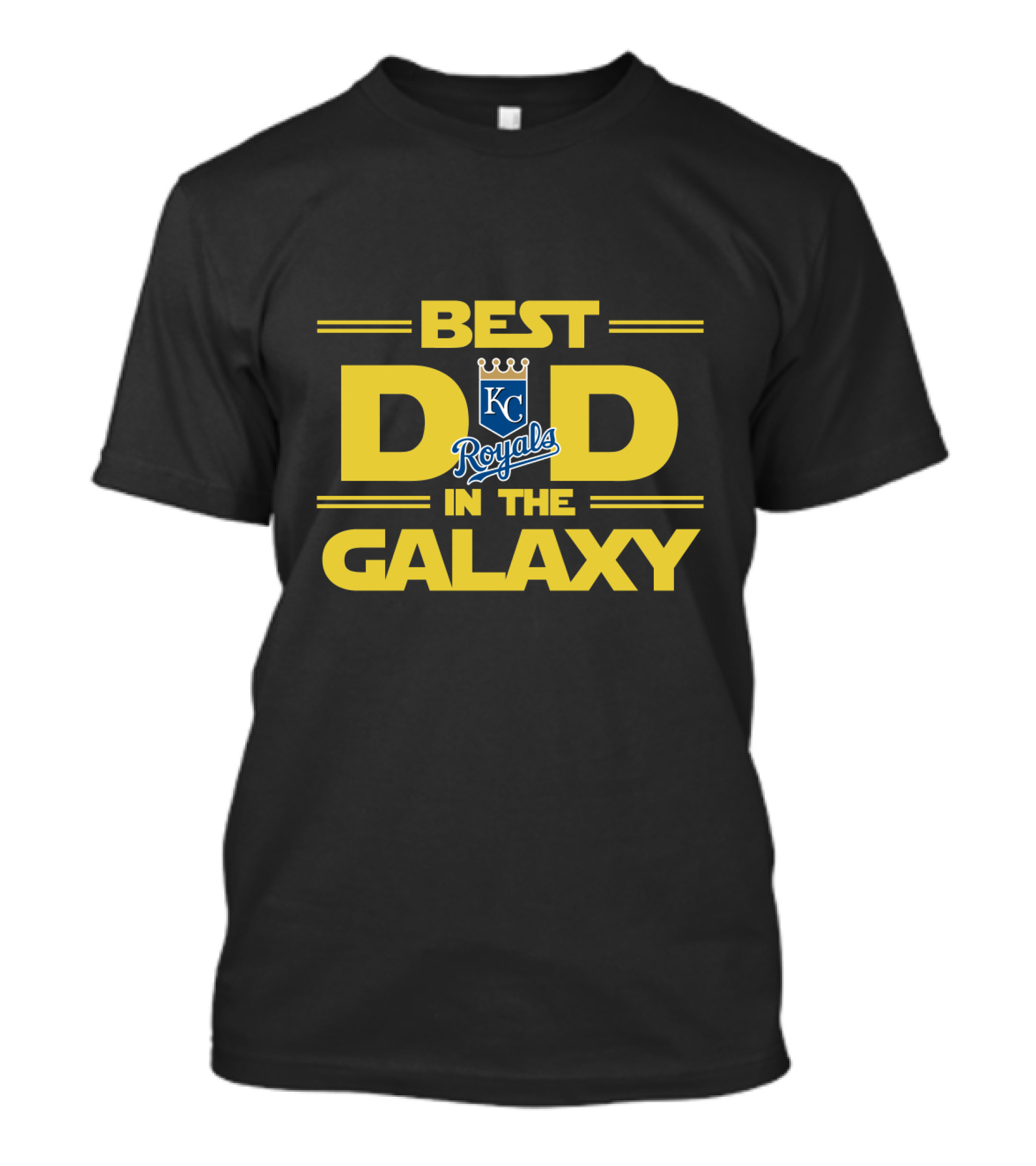 Best KC Royals Dad In The Galaxy Baseball Fan Gift T-Shirt