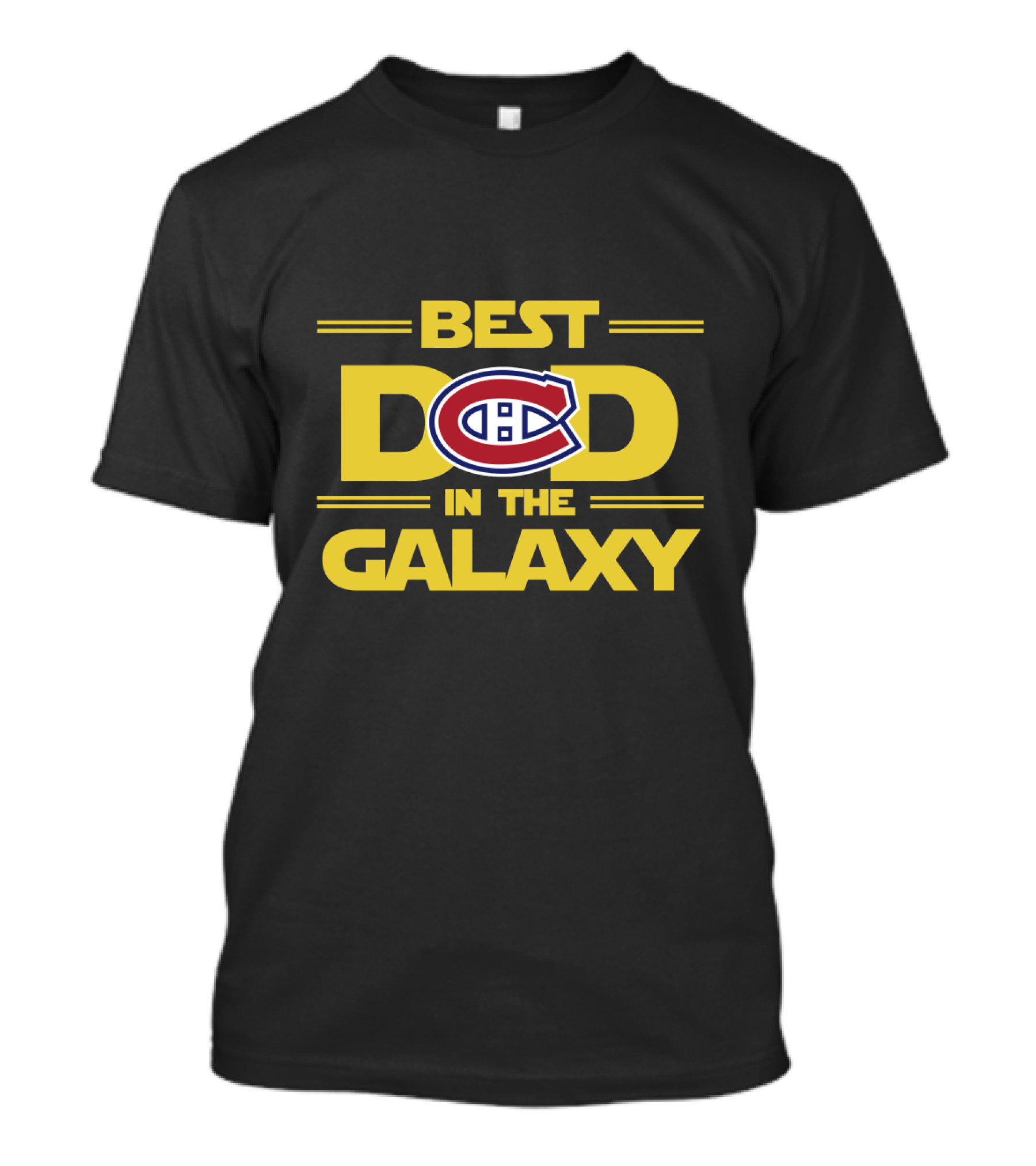 Best Dad In The Galaxy Featuring Montreal Canadiens T-Shirt