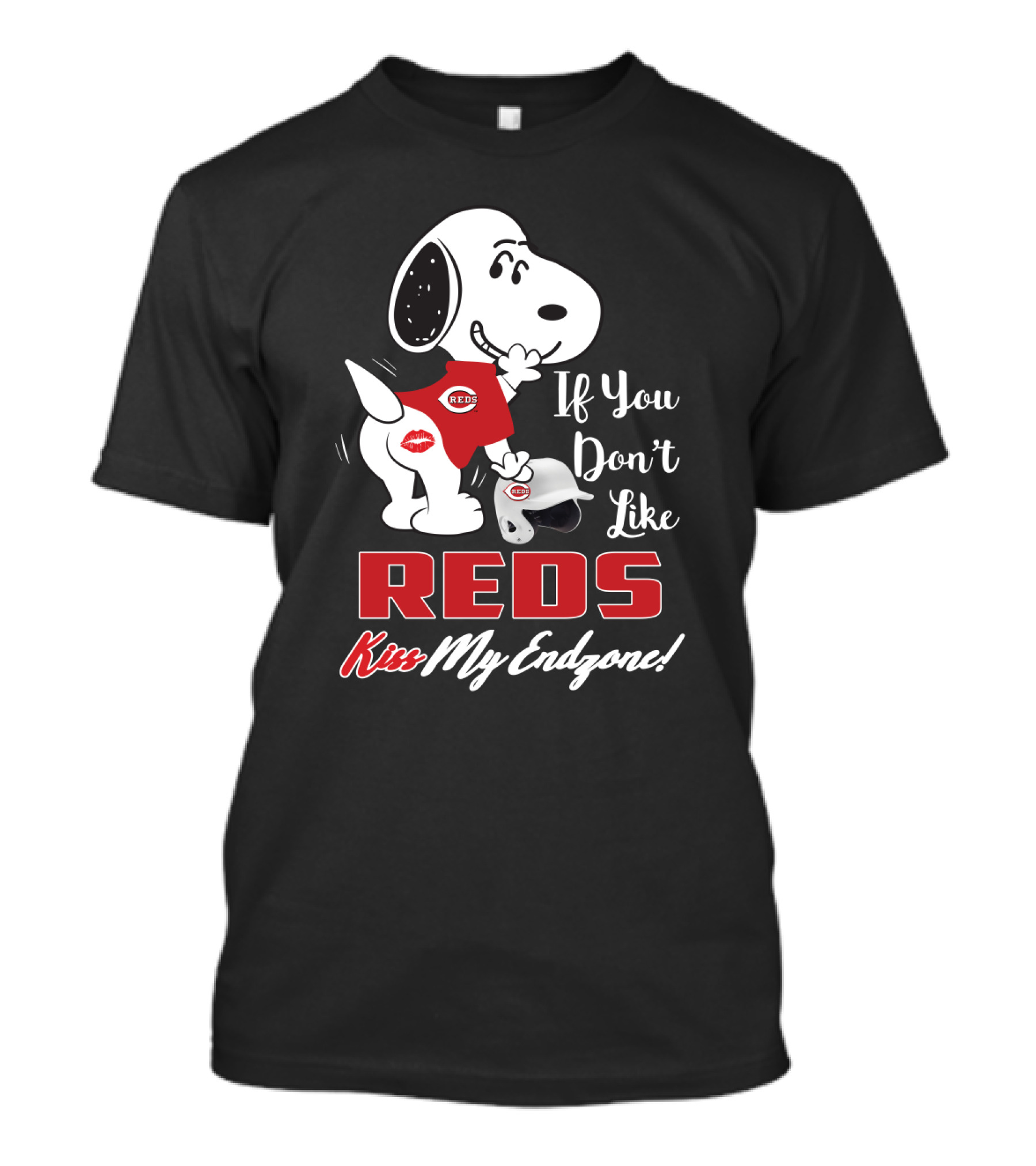 If You Don’t Like Reds Kiss My Endzone Snoopy Cincinnati T-Shirt