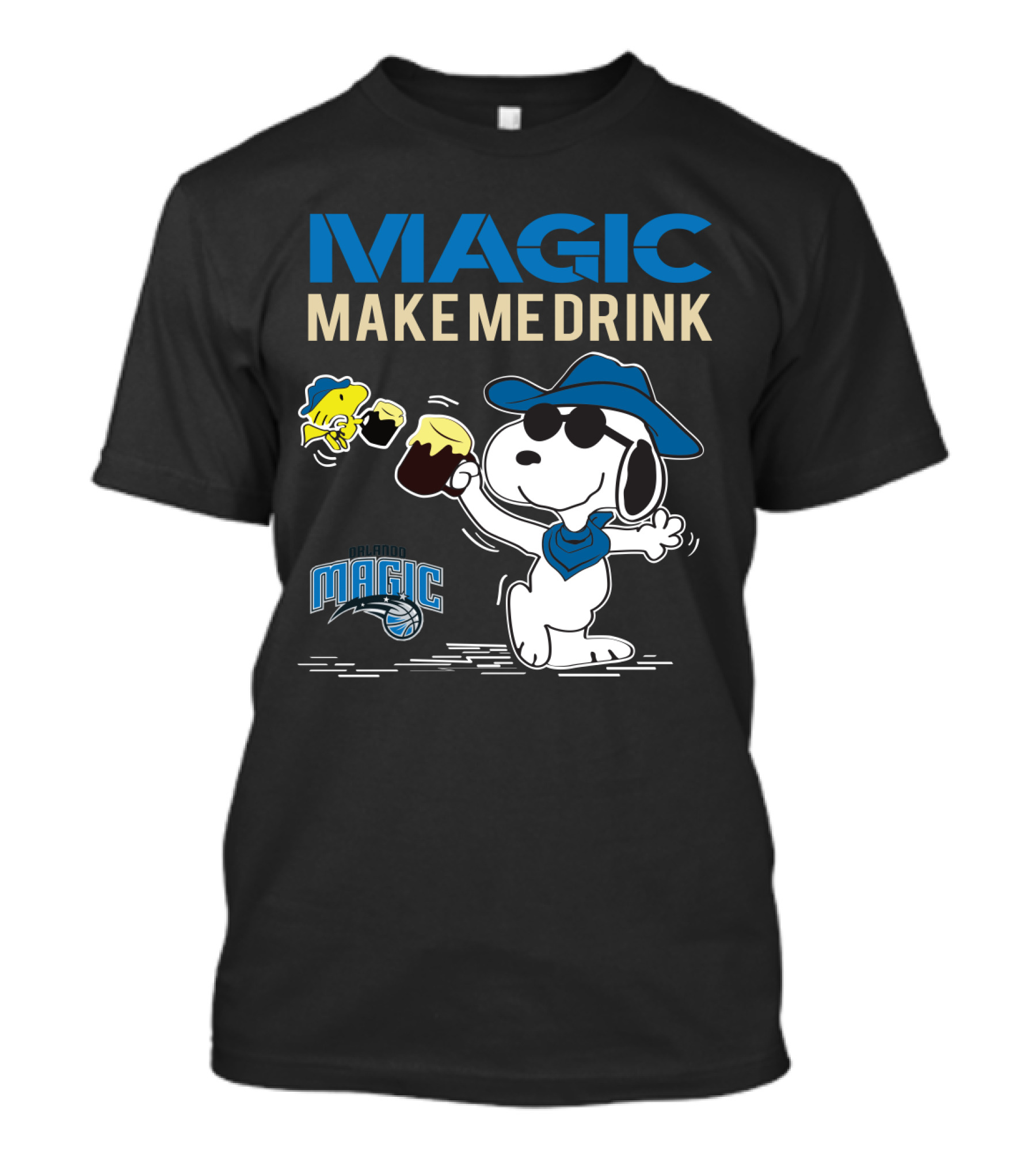 Magic Make Me Drink Snoopy Orlando Magic T-Shirt