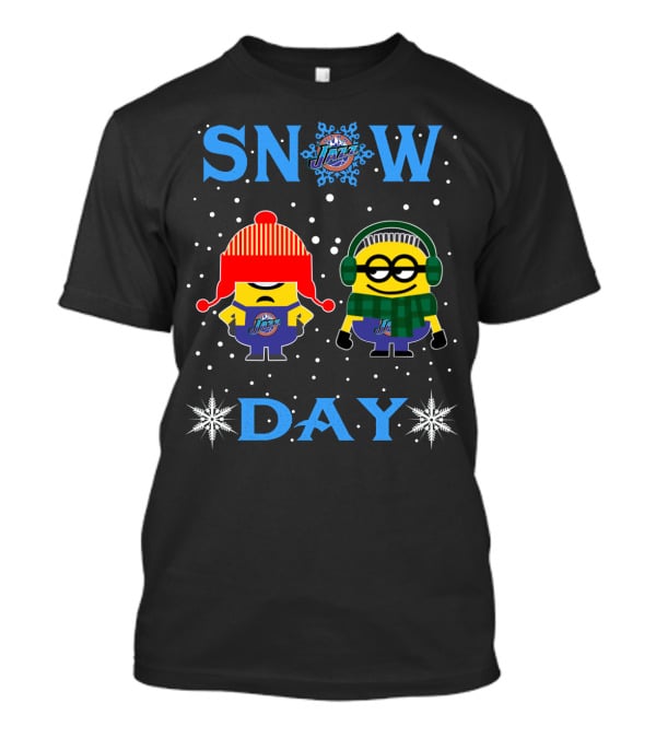 Snow Day For Utah Jazz Vs Minion Fans T-Shirt
