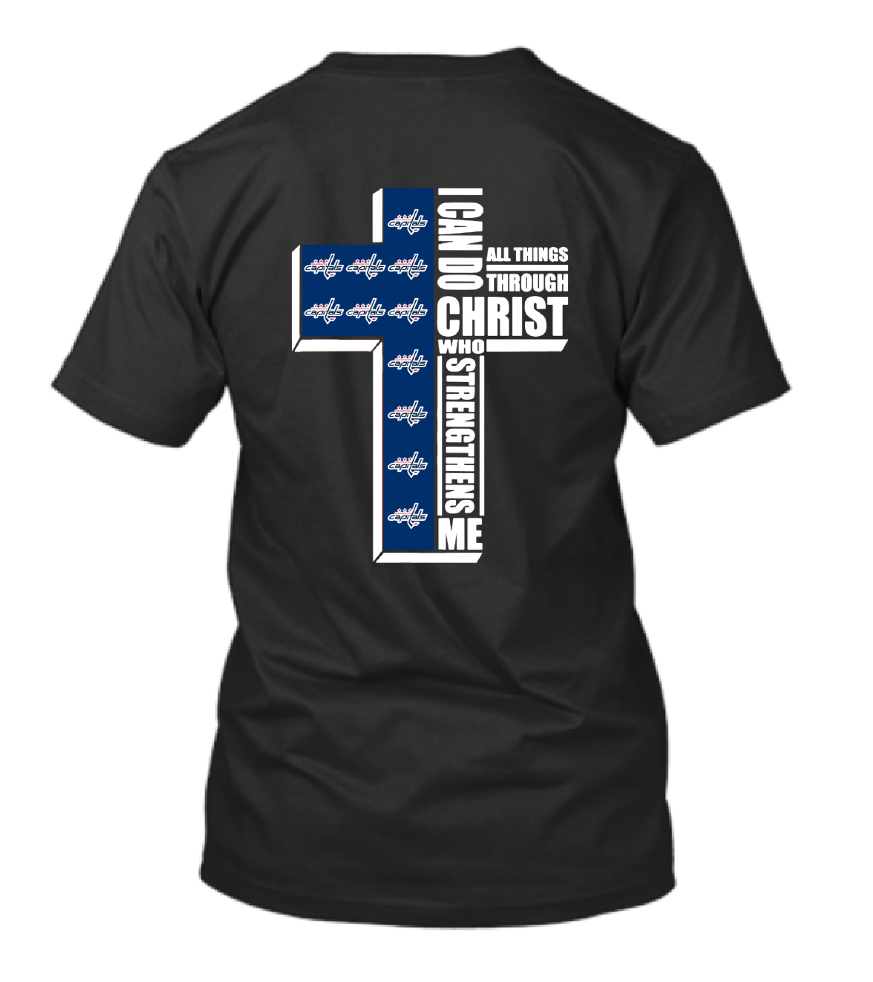 Washington Capitals I Can Do All Things Through Christ Who Strengthens Me T-Shirt