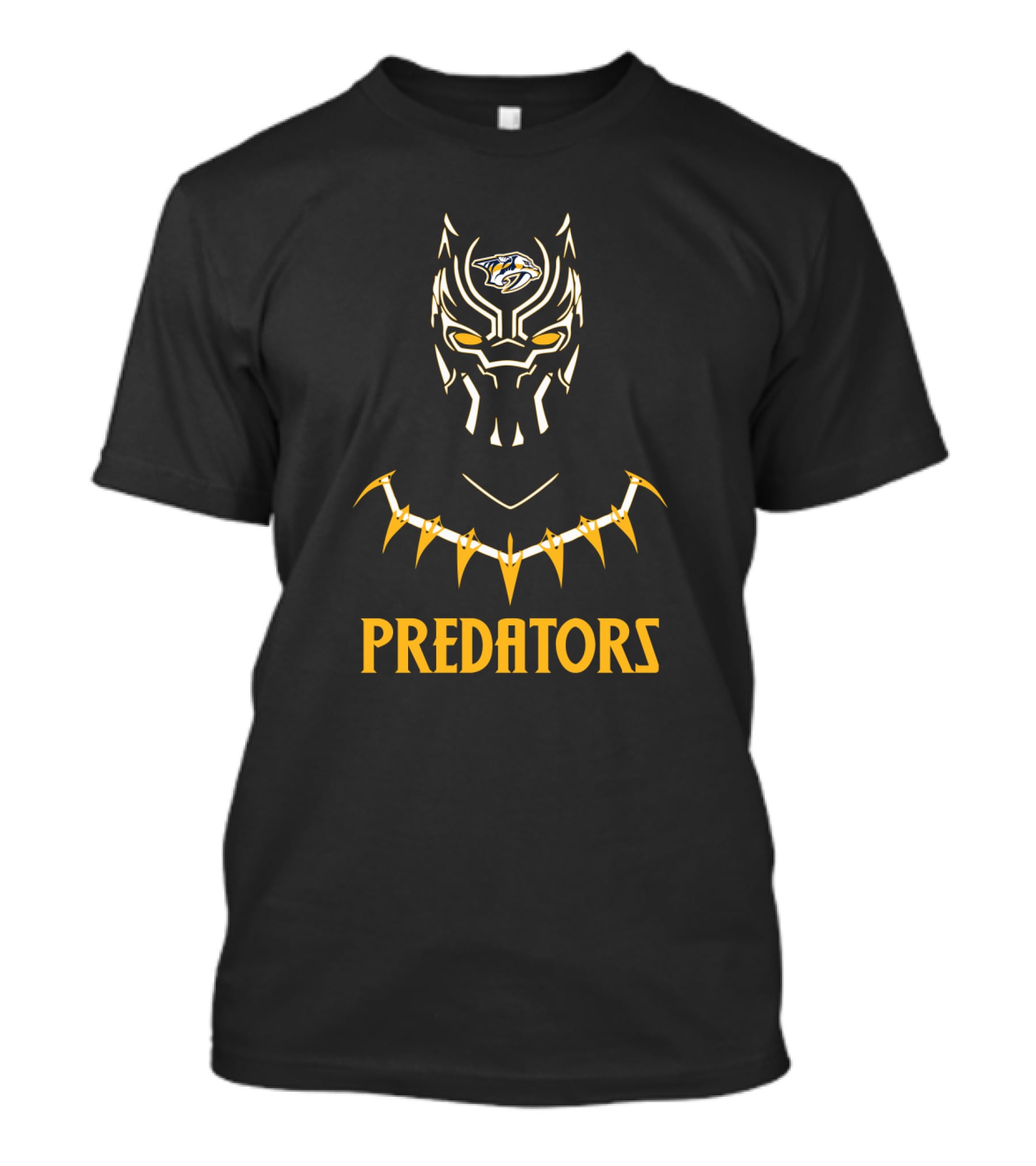 Nashville Predators Fan Featuring Black Panther Inspired T-Shirt