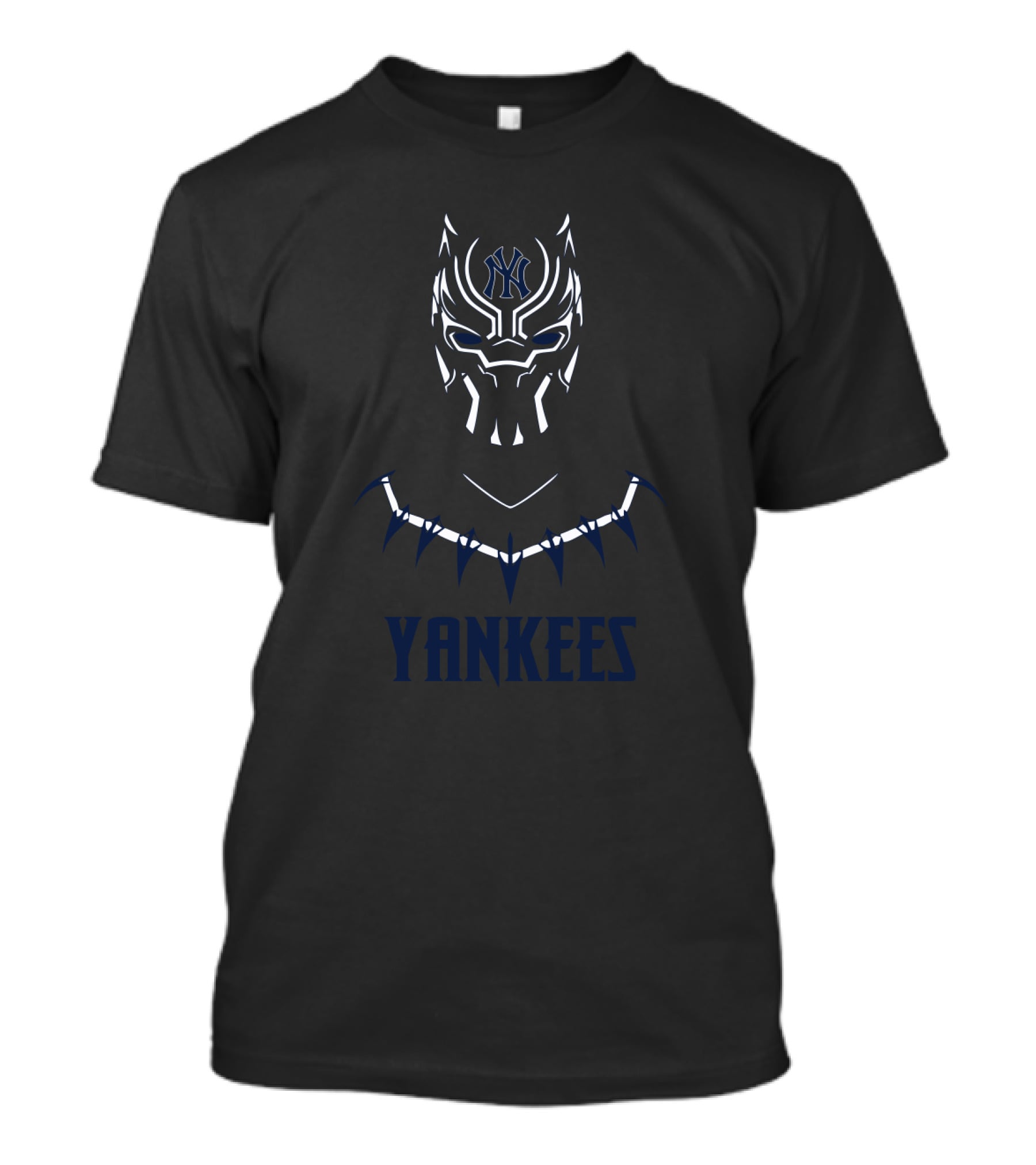 Yankees Black Panther Fan Art Collaboration T-Shirt