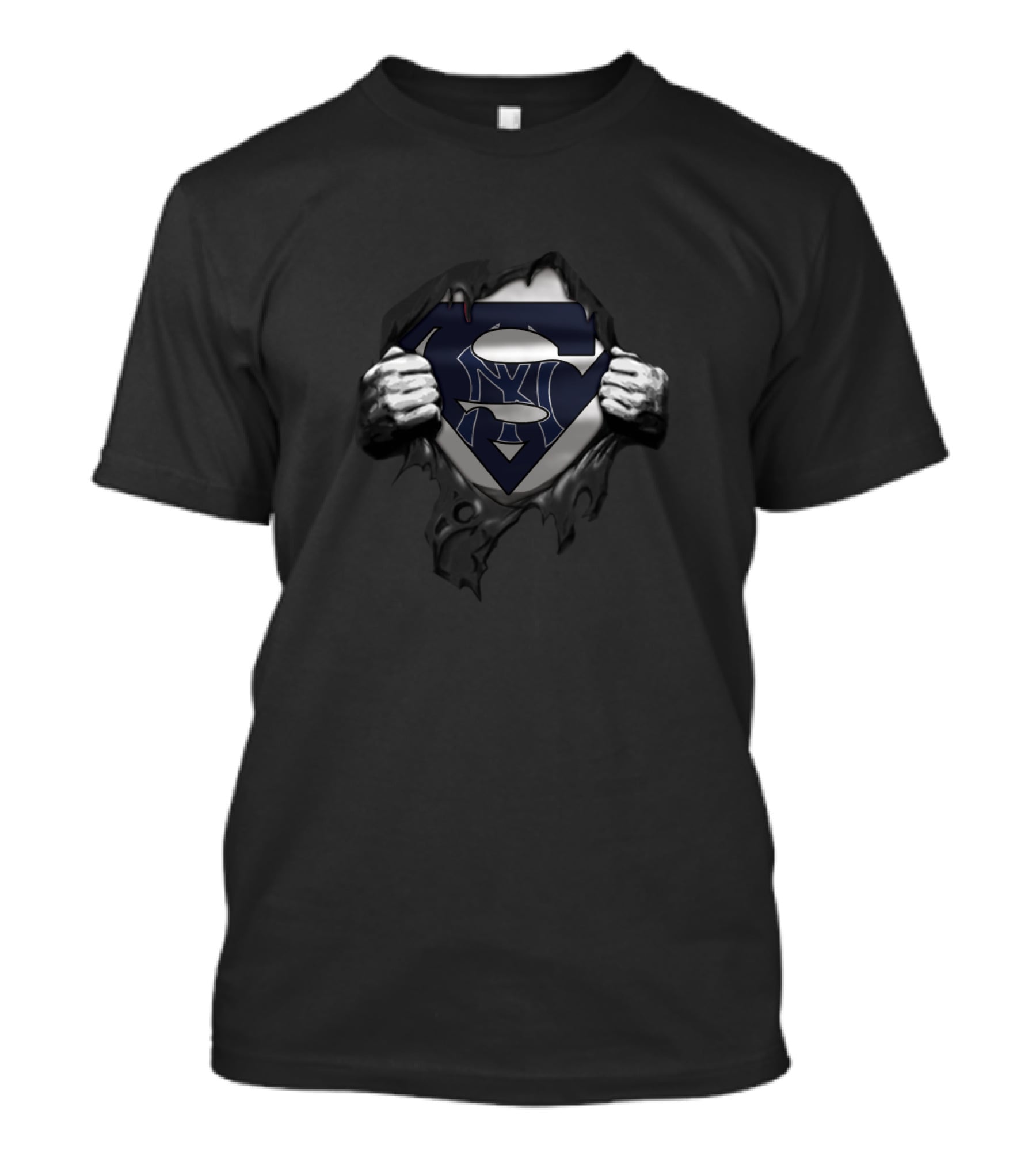 Superman New York Yankees Fan Logo Mashup T-Shirt