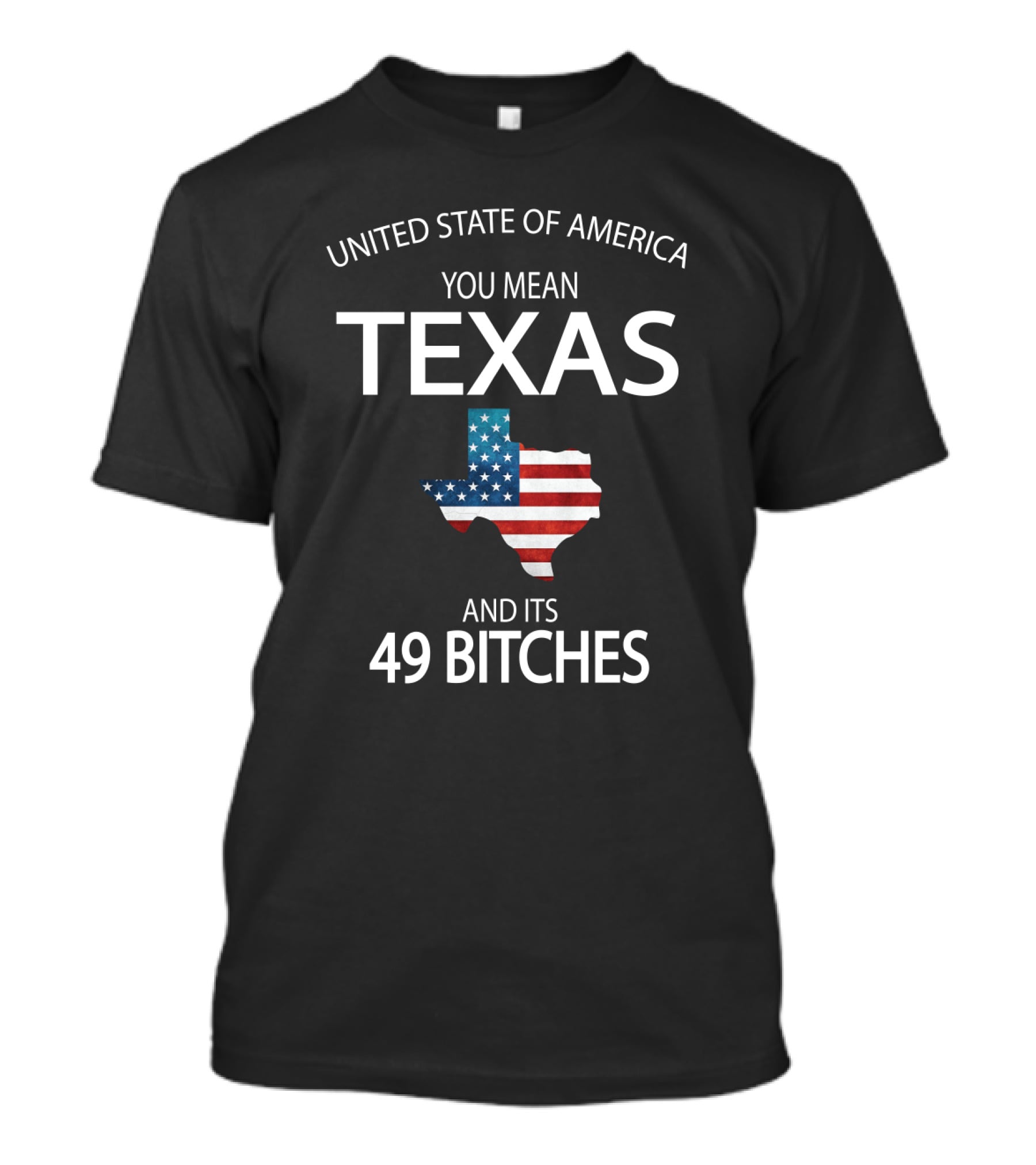 United State Of America You Mean Texas And Its 49 Bitches T-Shirt