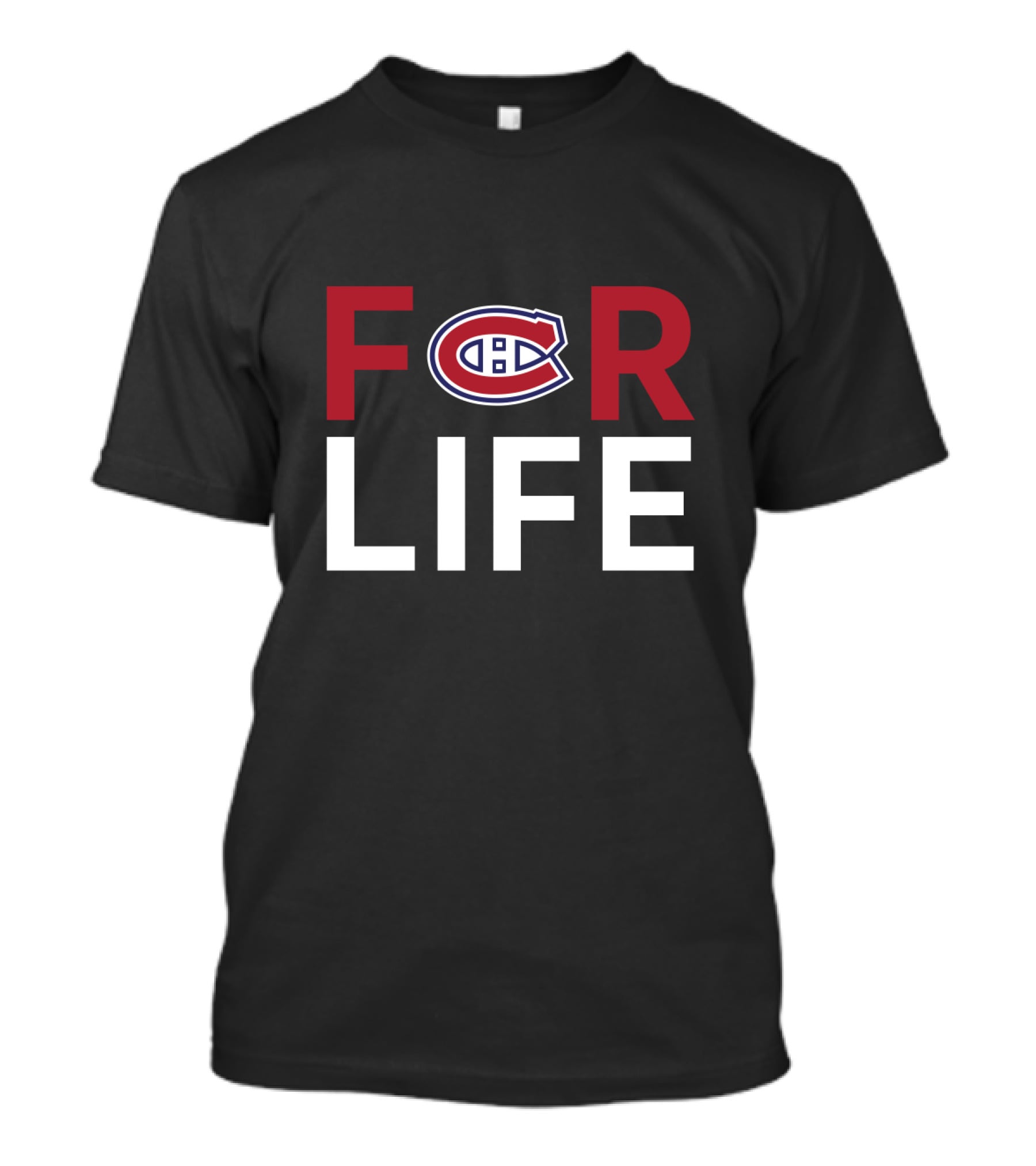 For Life Montreal Canadiens Fans Iconic Logo T-Shirt