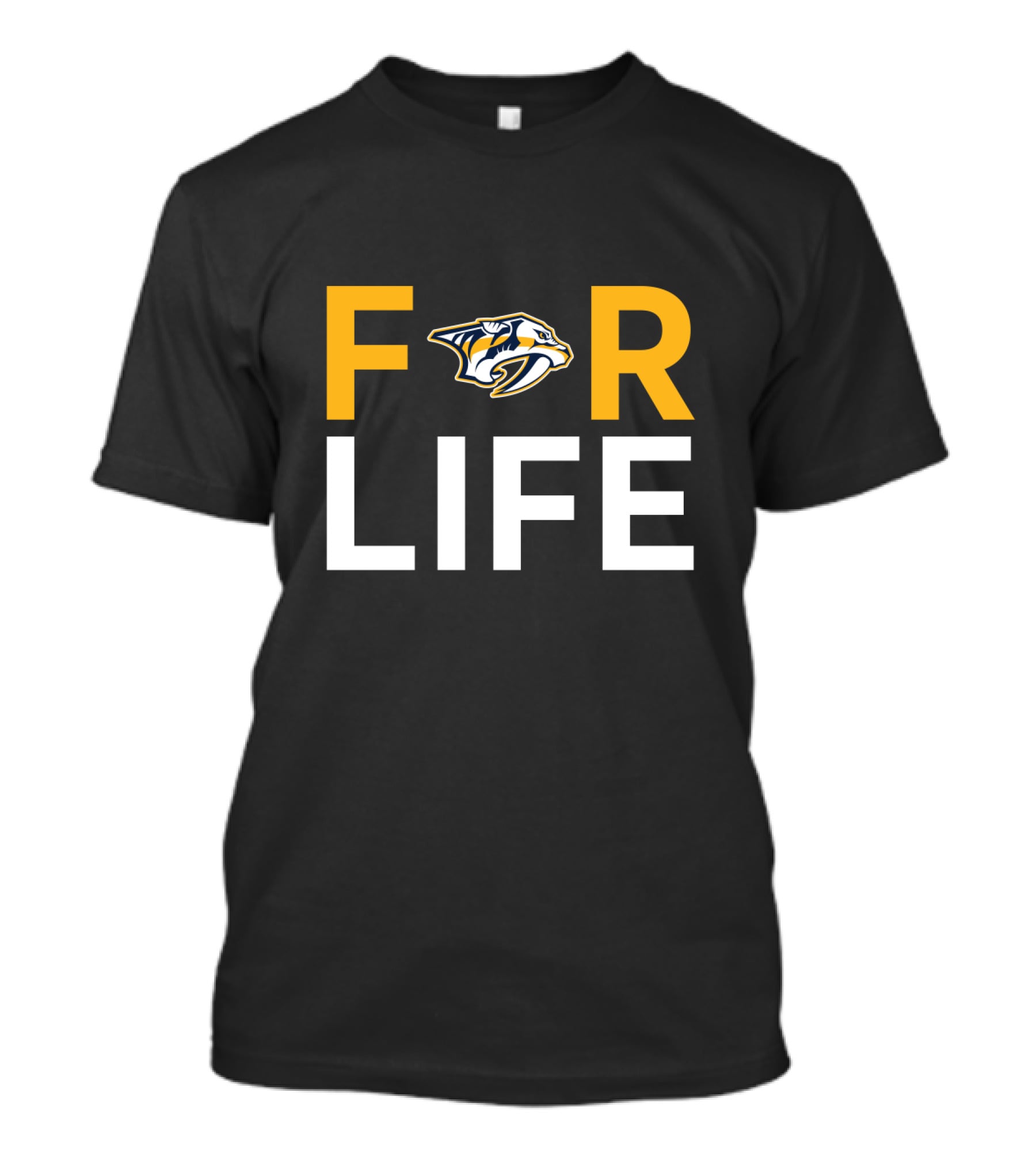 Nashville Predators Logo For Life Fan T-Shirt