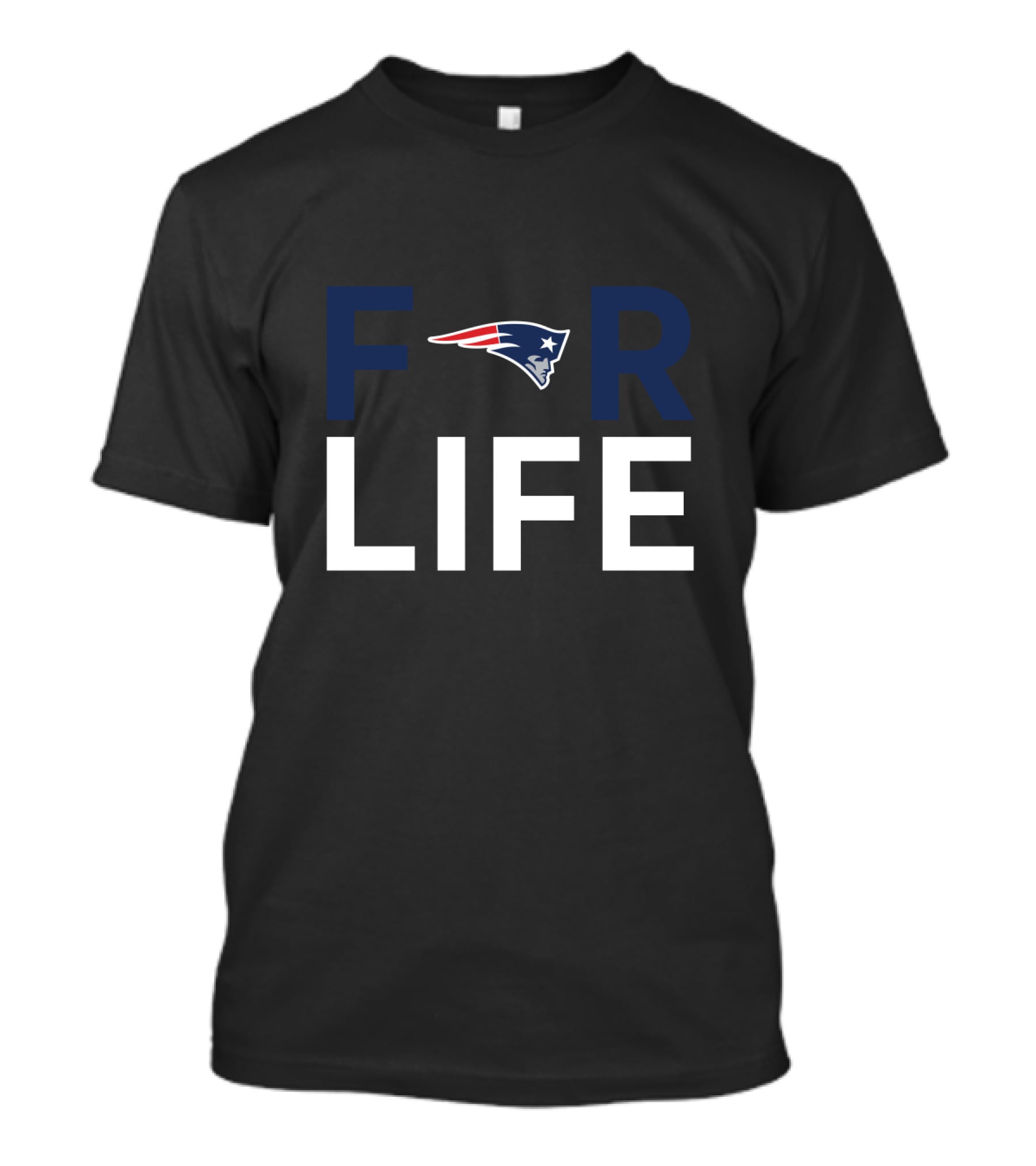 New England Patriots For Life With Team T-Shirt