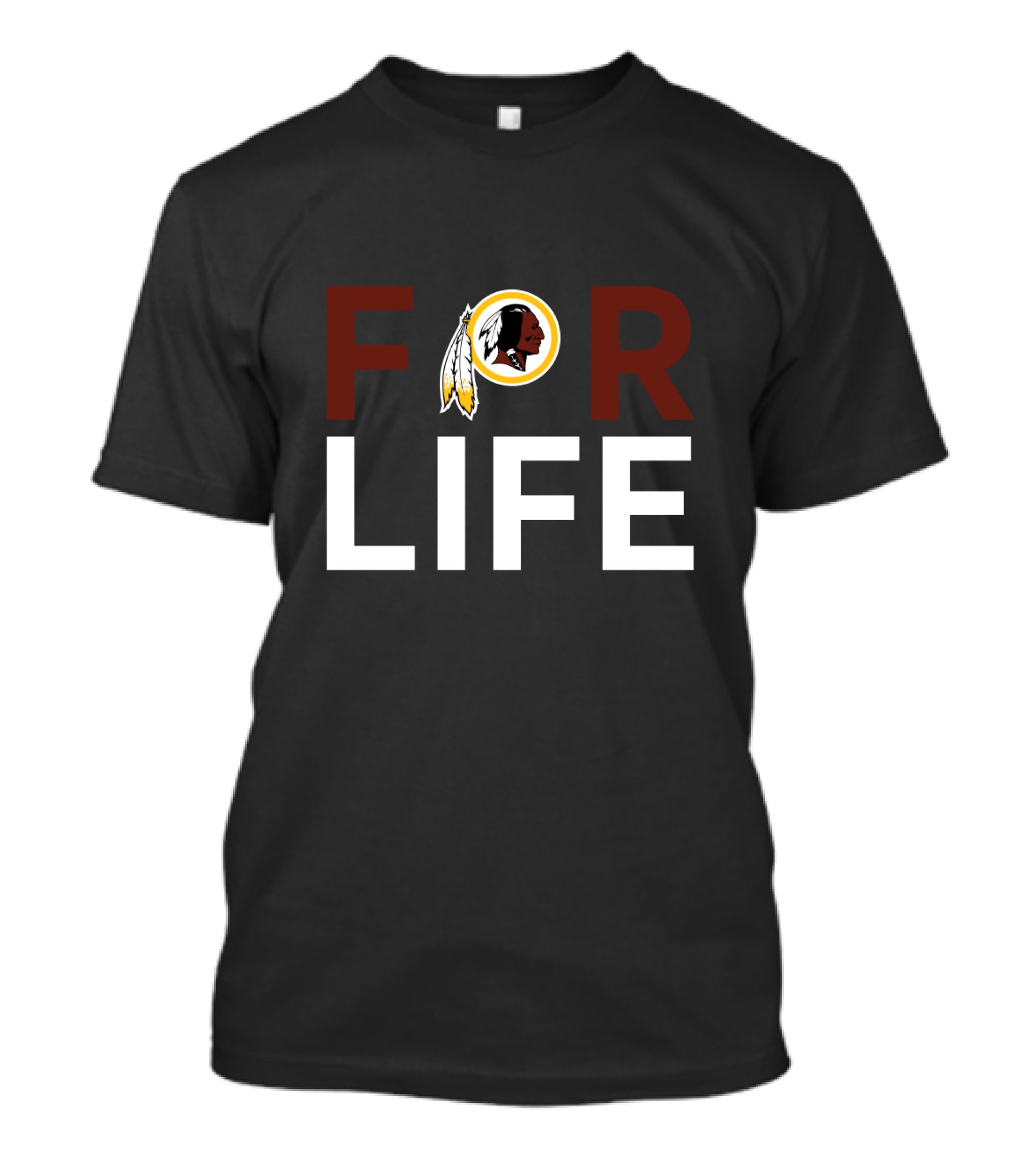 Washington Redskins For Life Fan Loyalty Icon T-Shirt