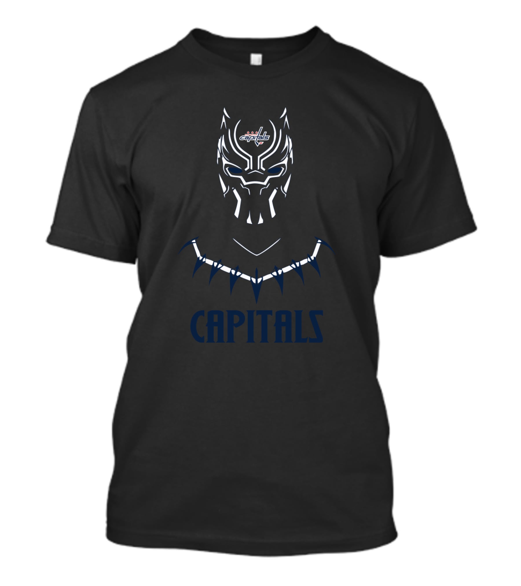 Black Panther Washington Capitals Fans Iconic Mashup T-Shirt