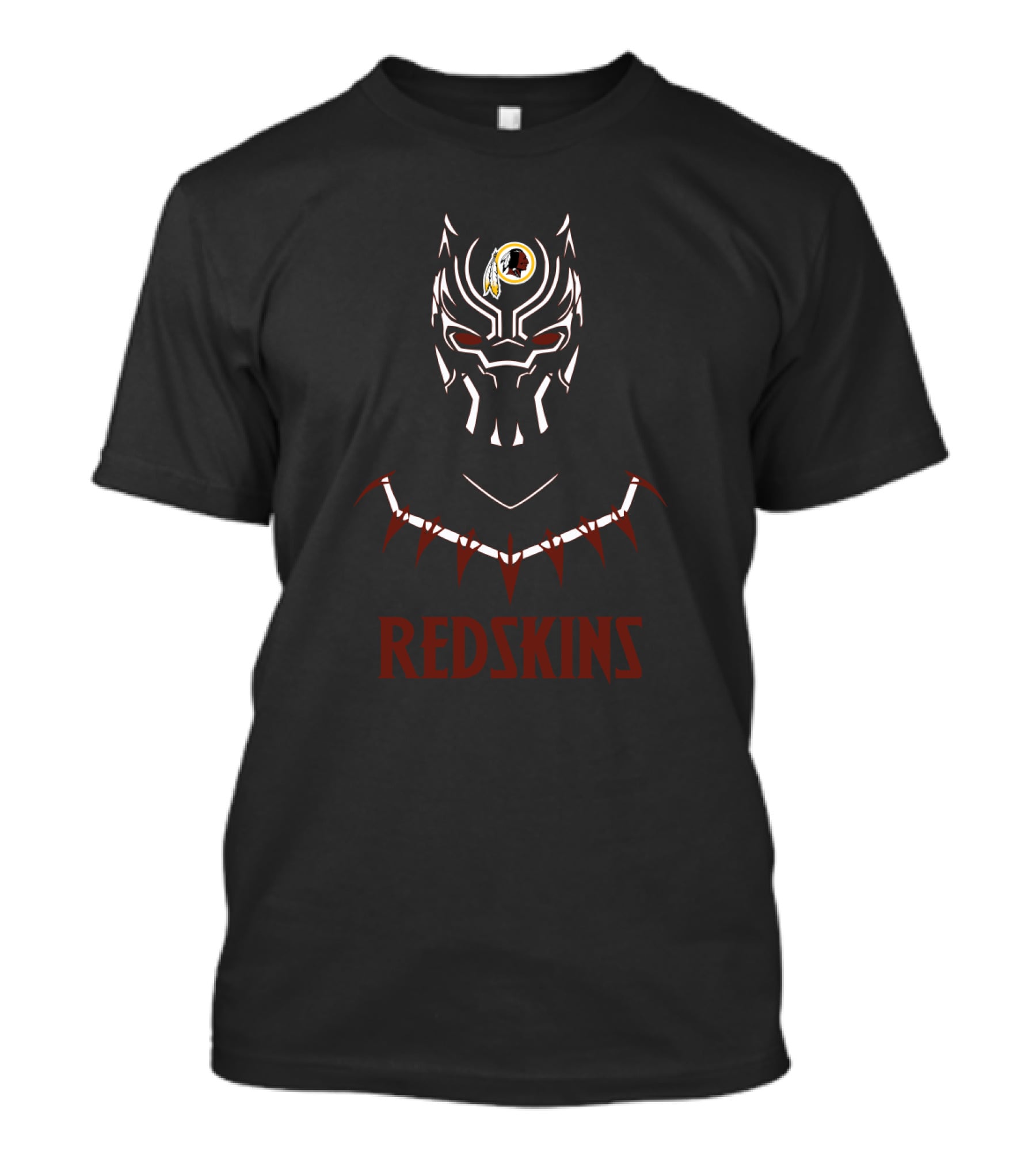 Black Panther Redskins Nfl Fan Crossover T-Shirt