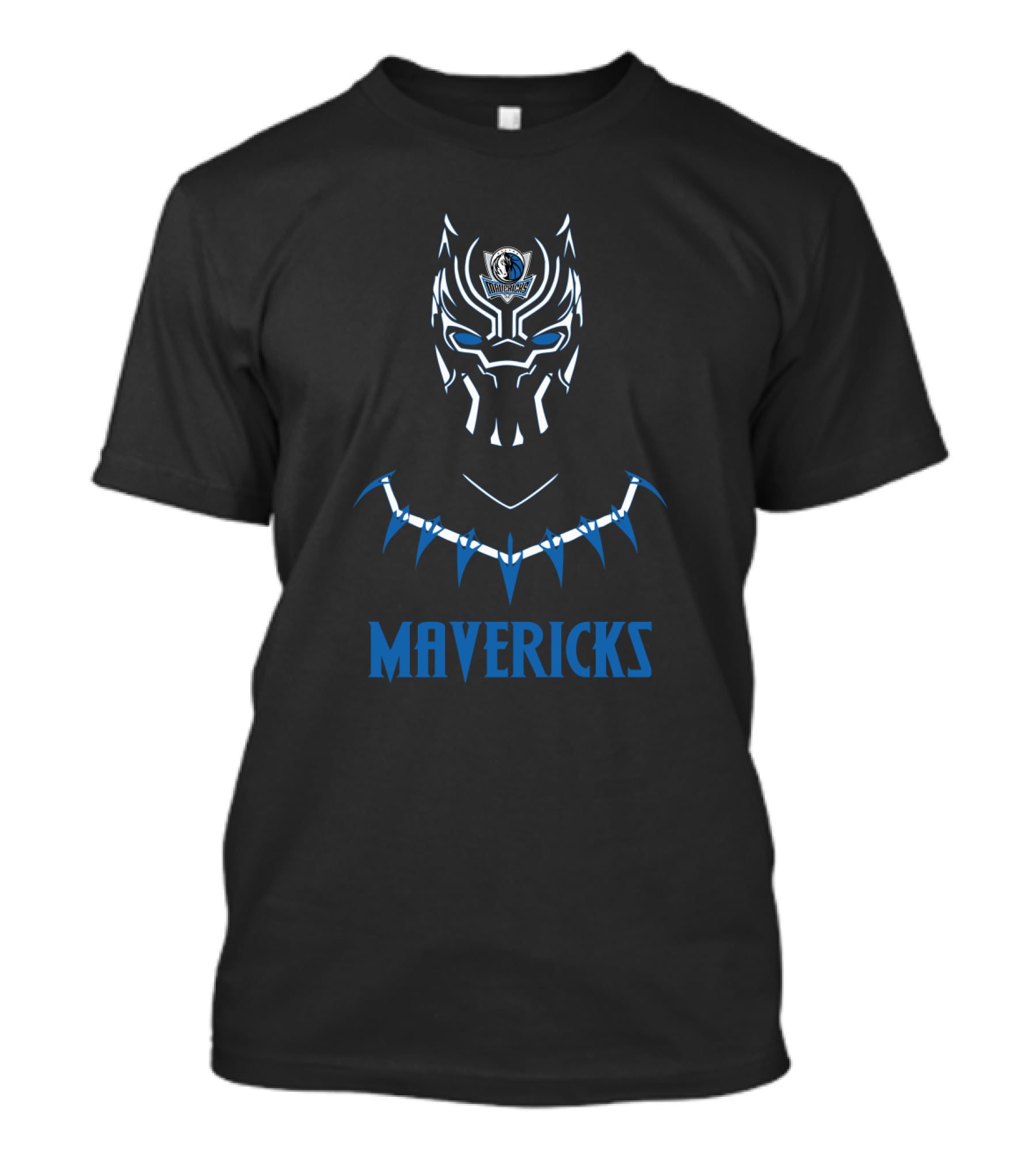 Black Panther Mavericks Logo Fusion T-Shirt