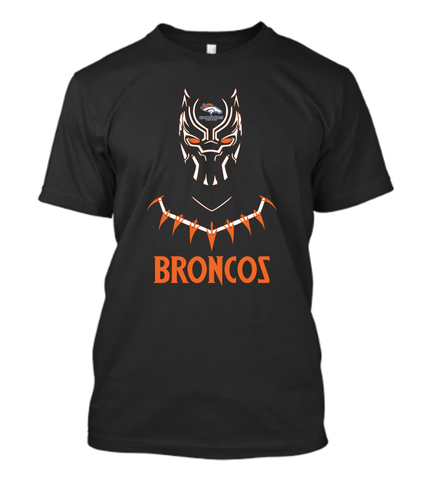 Black Panther Broncos Fan T-Shirt