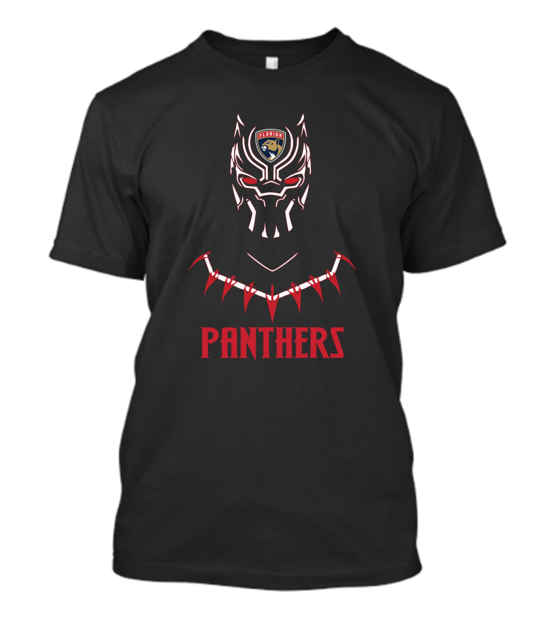 Black Panther Meets Florida Panthers Fans T-Shirt