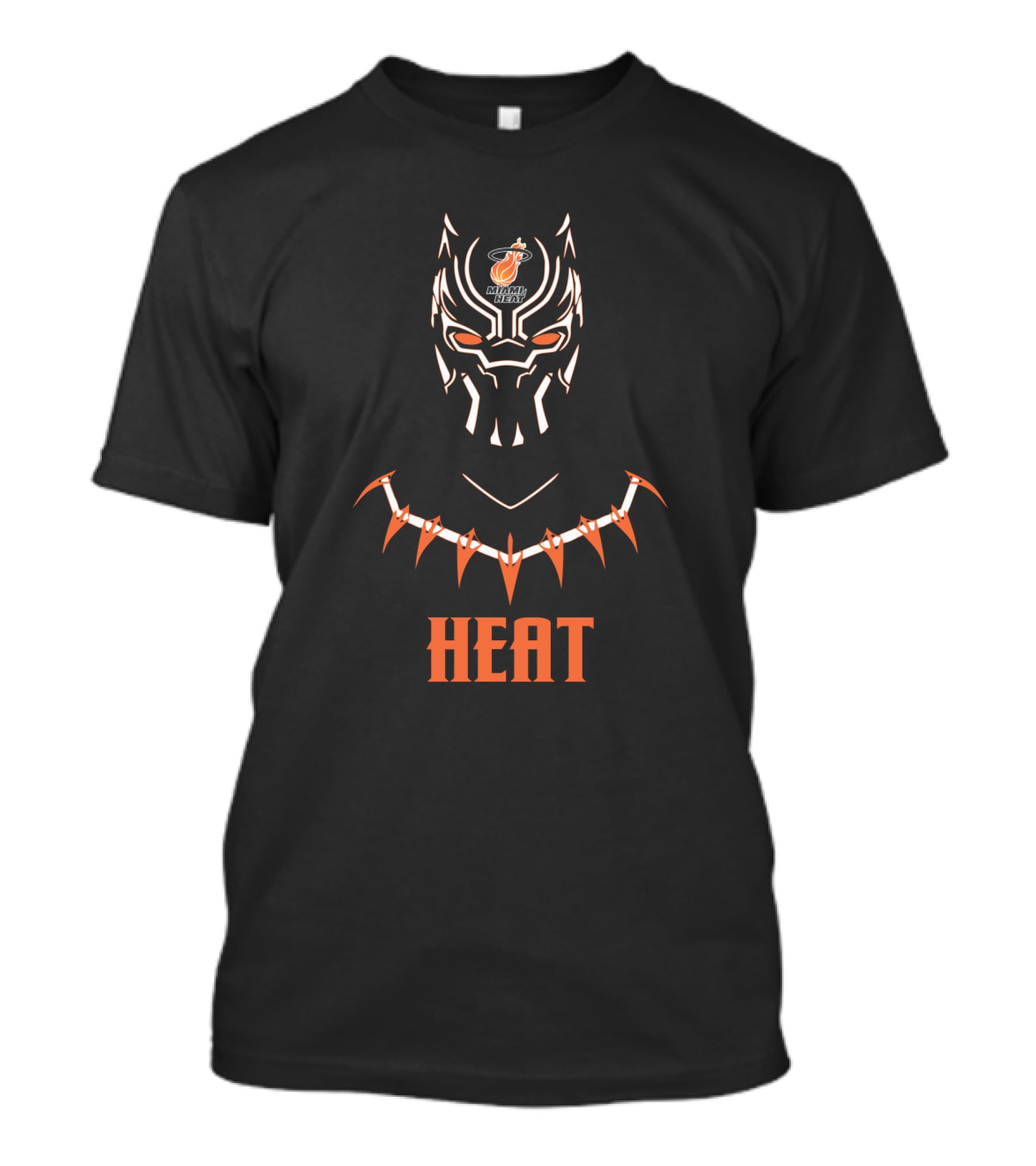 Black Panther Miami Heat Fan Mashup T-Shirt