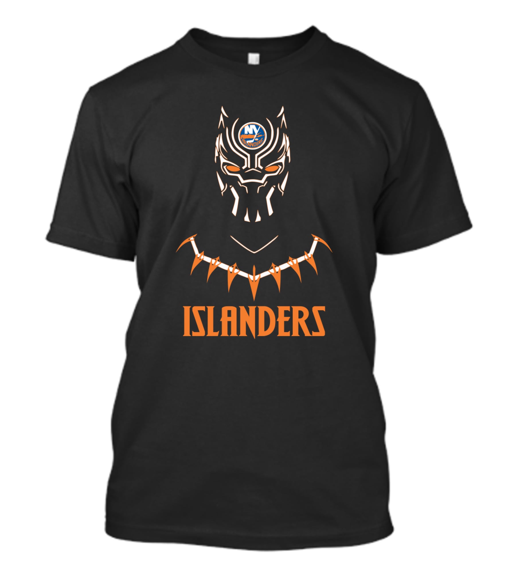 Islanders Black Panther Inspired Fan Art With New York Islanders T-Shirt