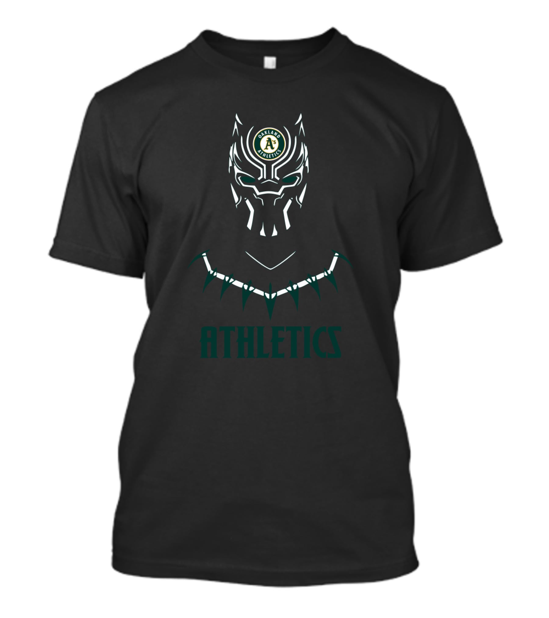 Oakland Athletics Black Panther Fan Crossover T-Shirt