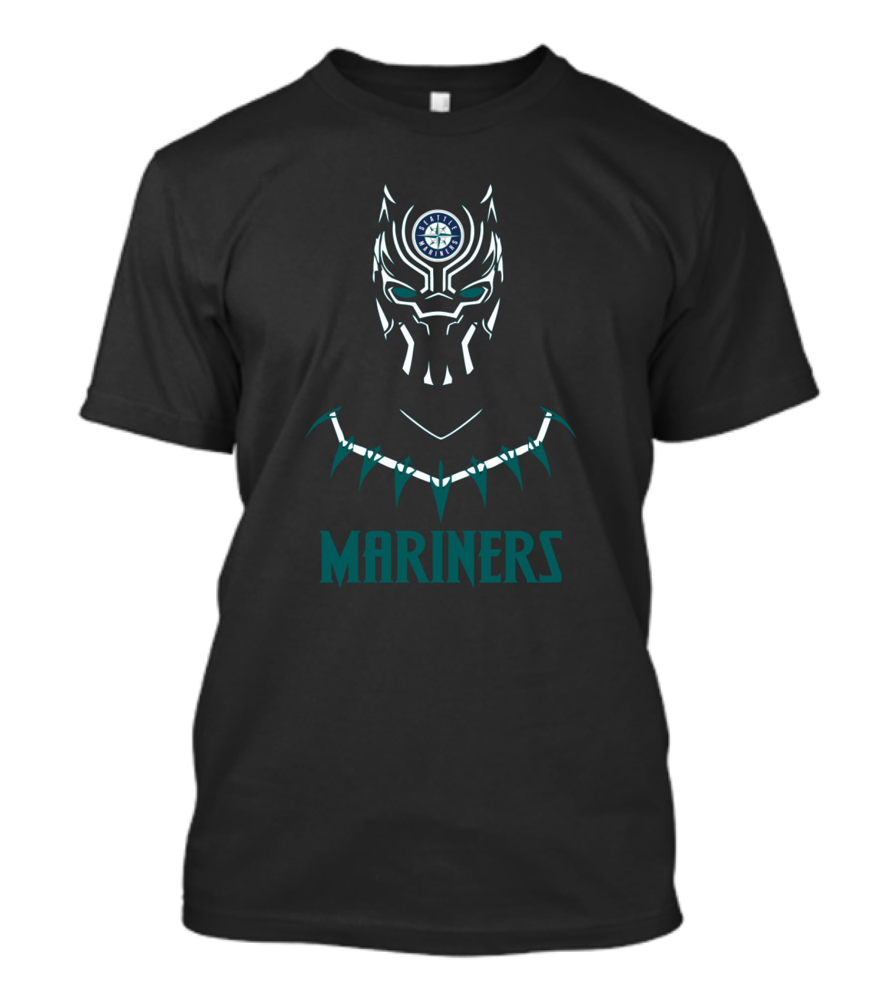 Mariners Black Panther Seattle Fans Fusion T-Shirt
