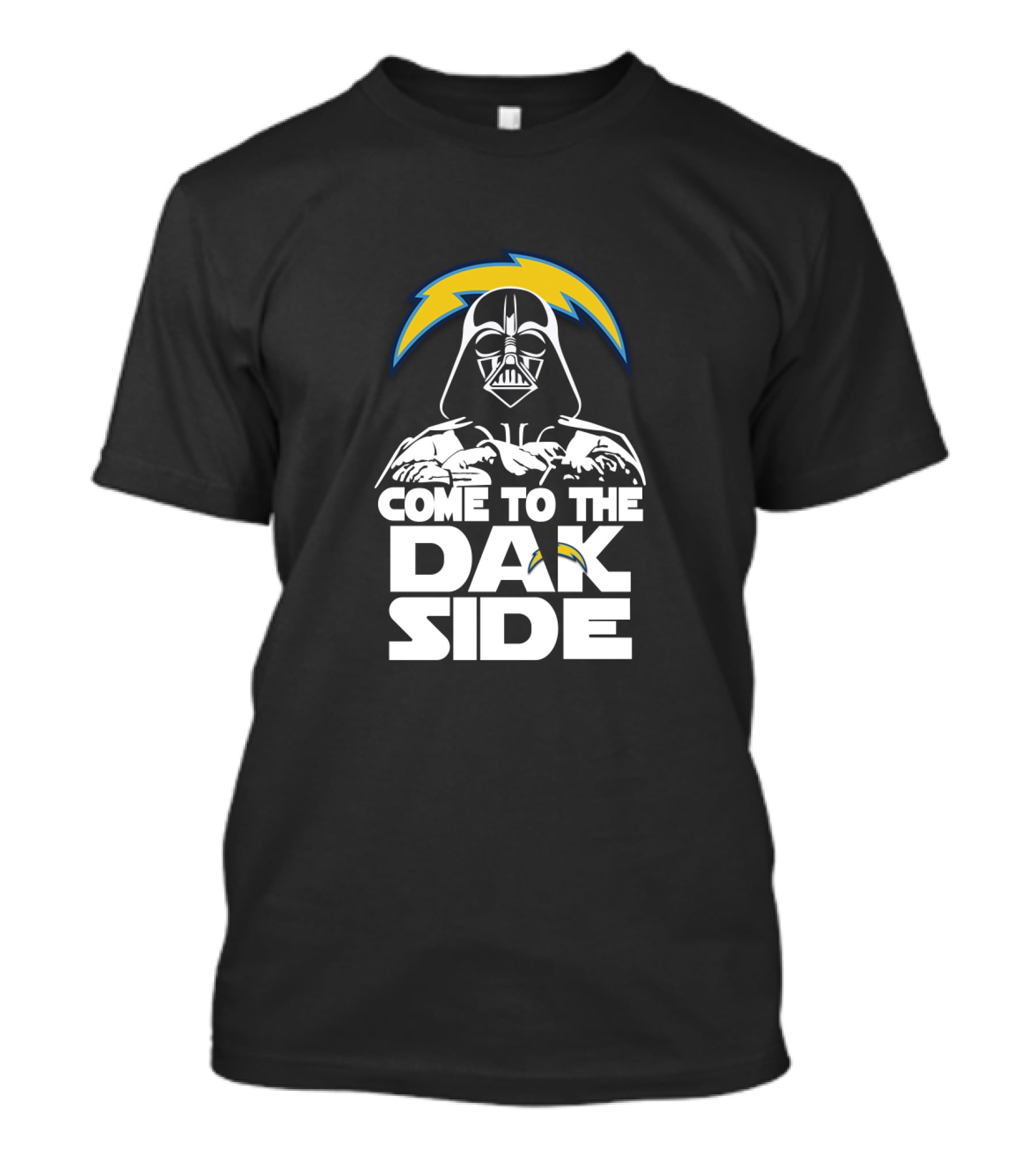 Come To The Dark Side Darth Vader Los Angeles Chargers Fans T-Shirt