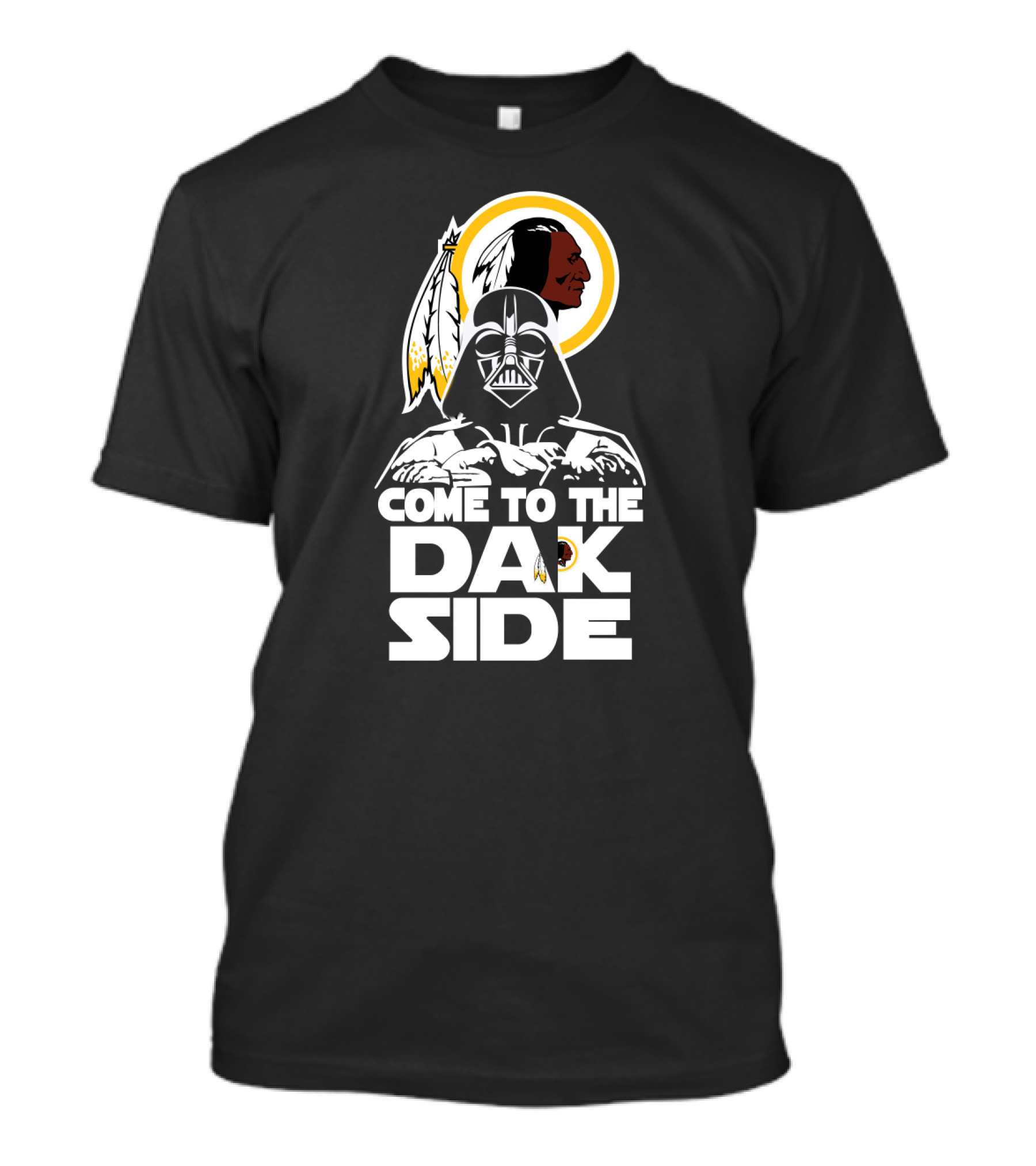 Come To The Dak Side Darth Vader Washington Redskins Fans T-Shirt