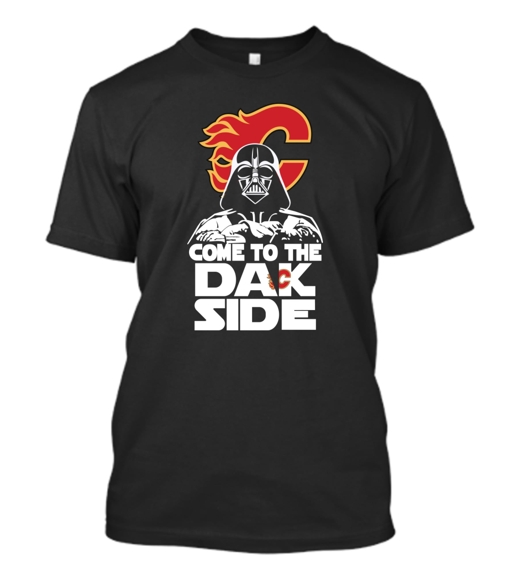 Come To The Dark Side Darth Vader Calgary Flames Fans T-Shirt