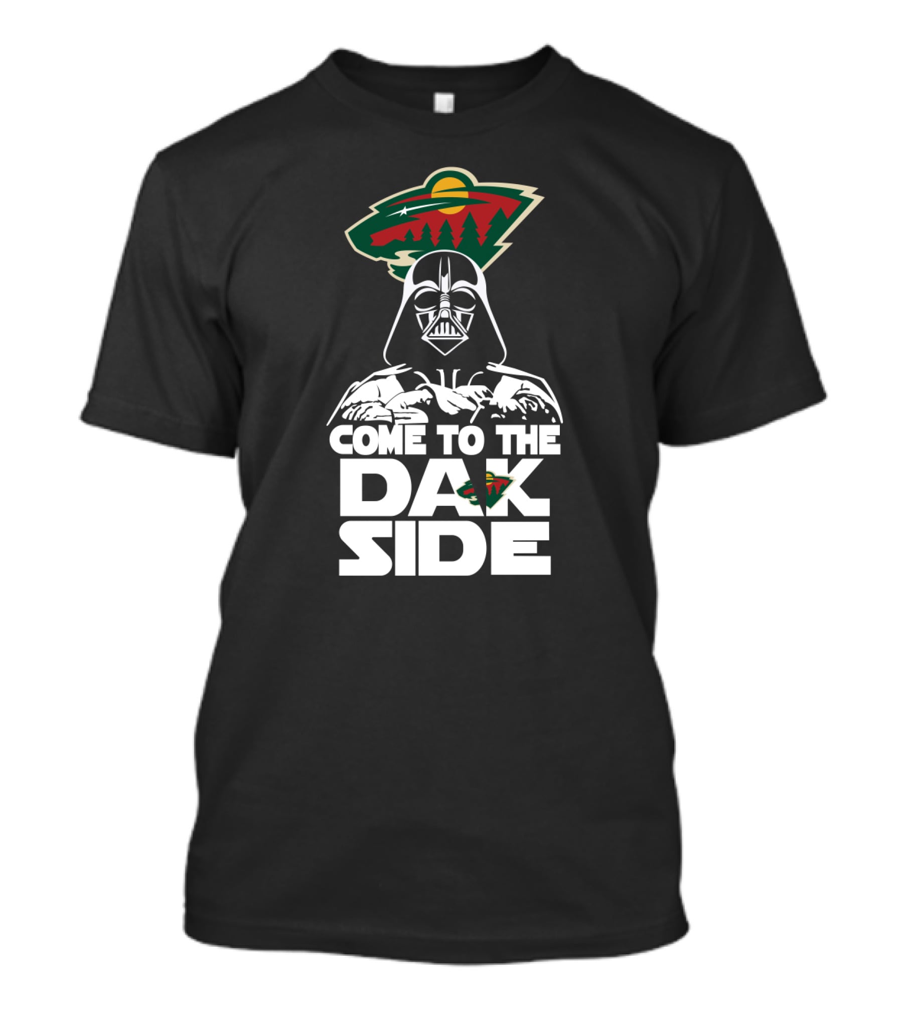 Darth Vader Come To The Dark Side Minnesota Wild Fans Collaboration T-Shirt