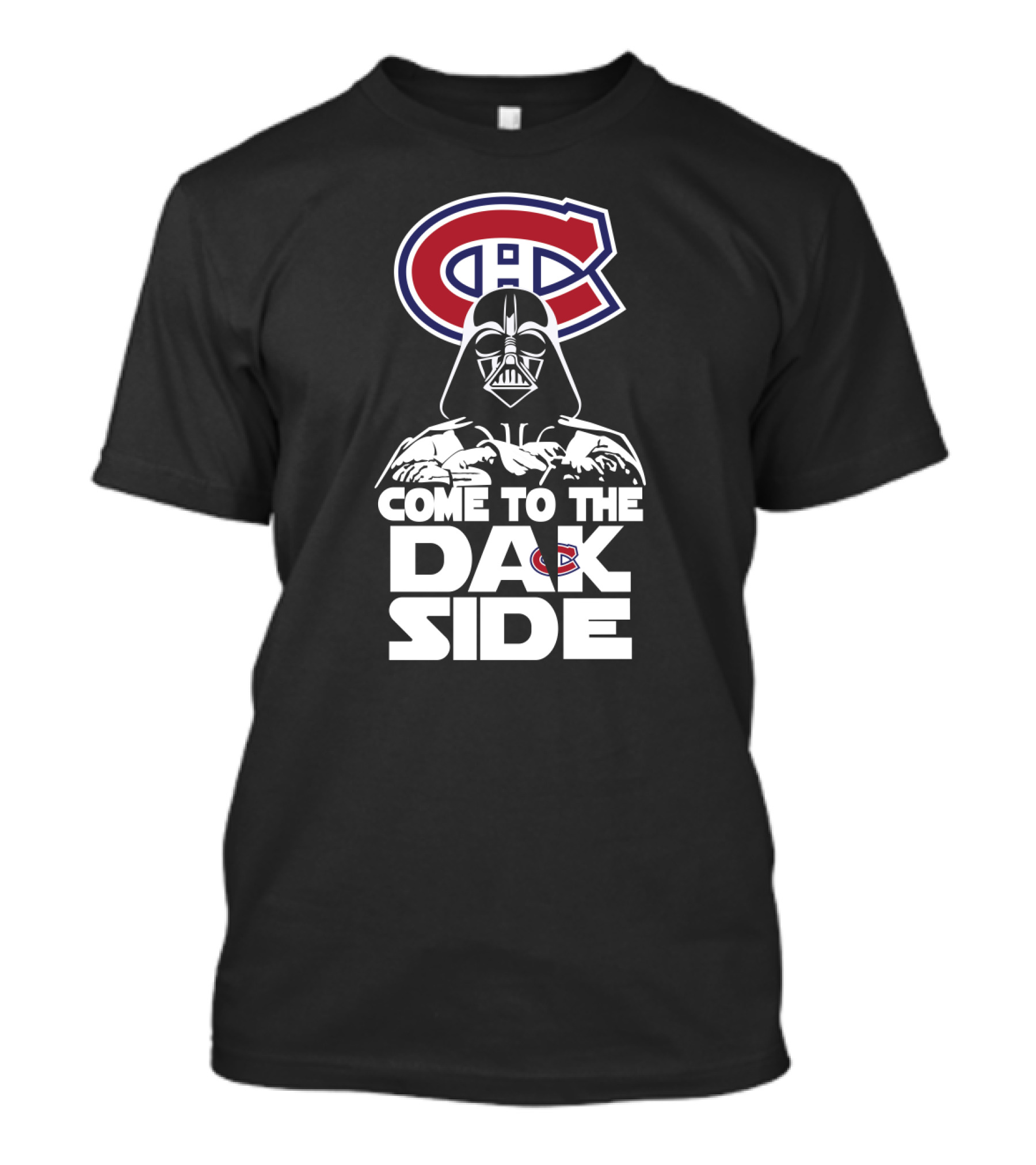 Montreal Canadiens Logo Darth Vader Come To The Dark Side T-Shirt