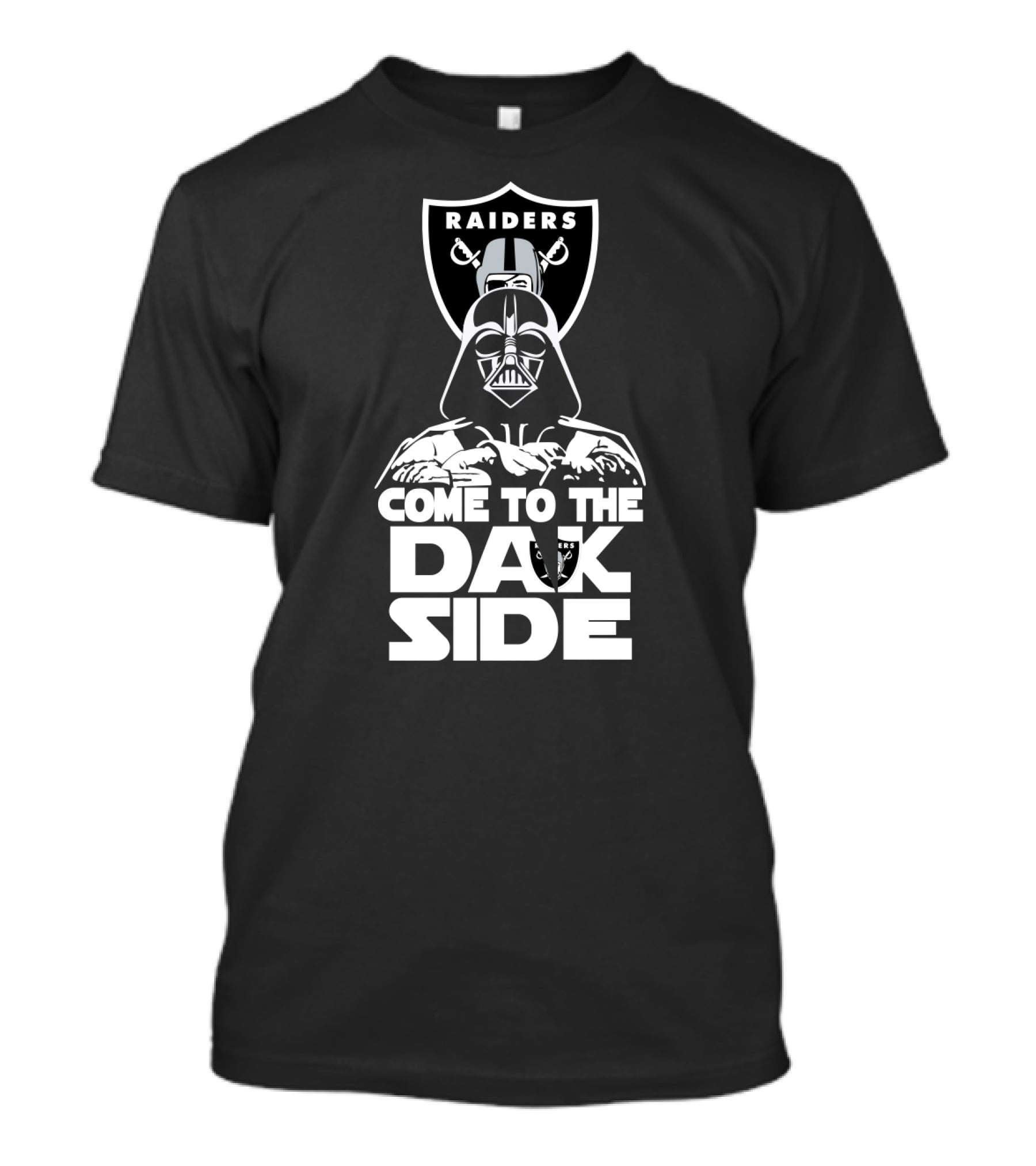 Raiders Come To The Dark Side Darth Vader Fan T-Shirt