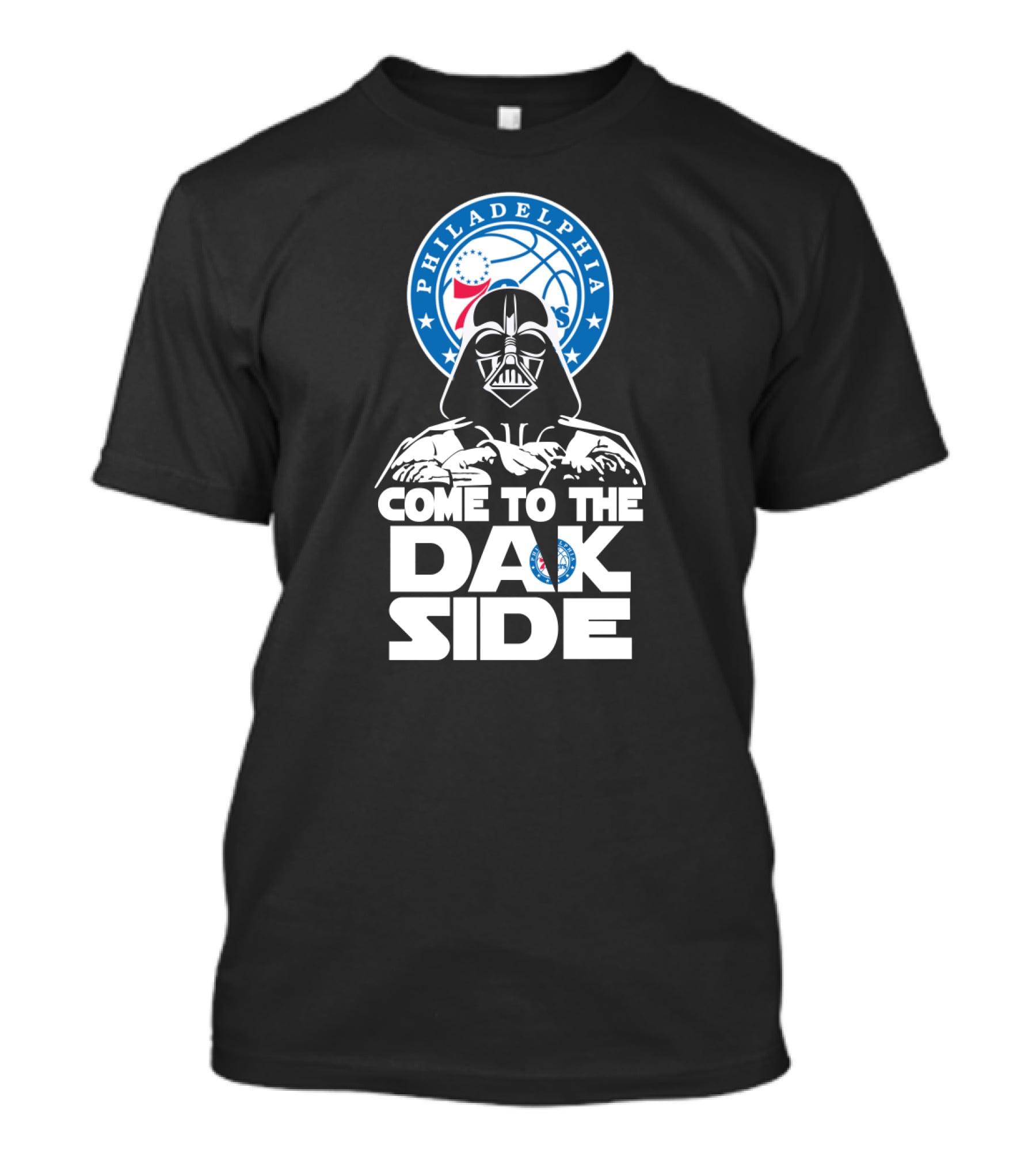 Darth Vader Come To The Dark Side Philadelphia 76ers Fans T-Shirt