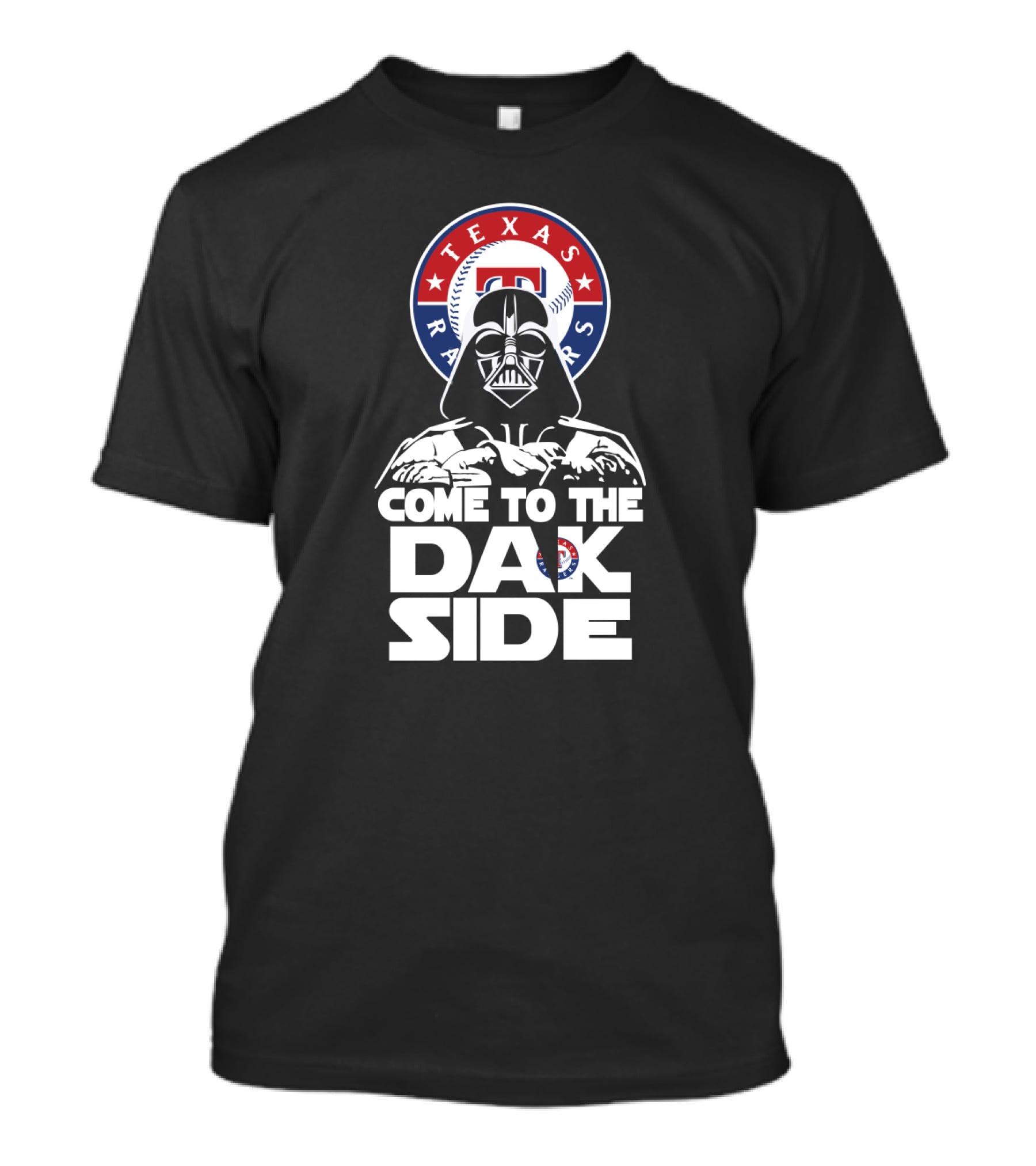 Come To The Dark Side Darth Vader Texas Rangers Fans T-Shirt