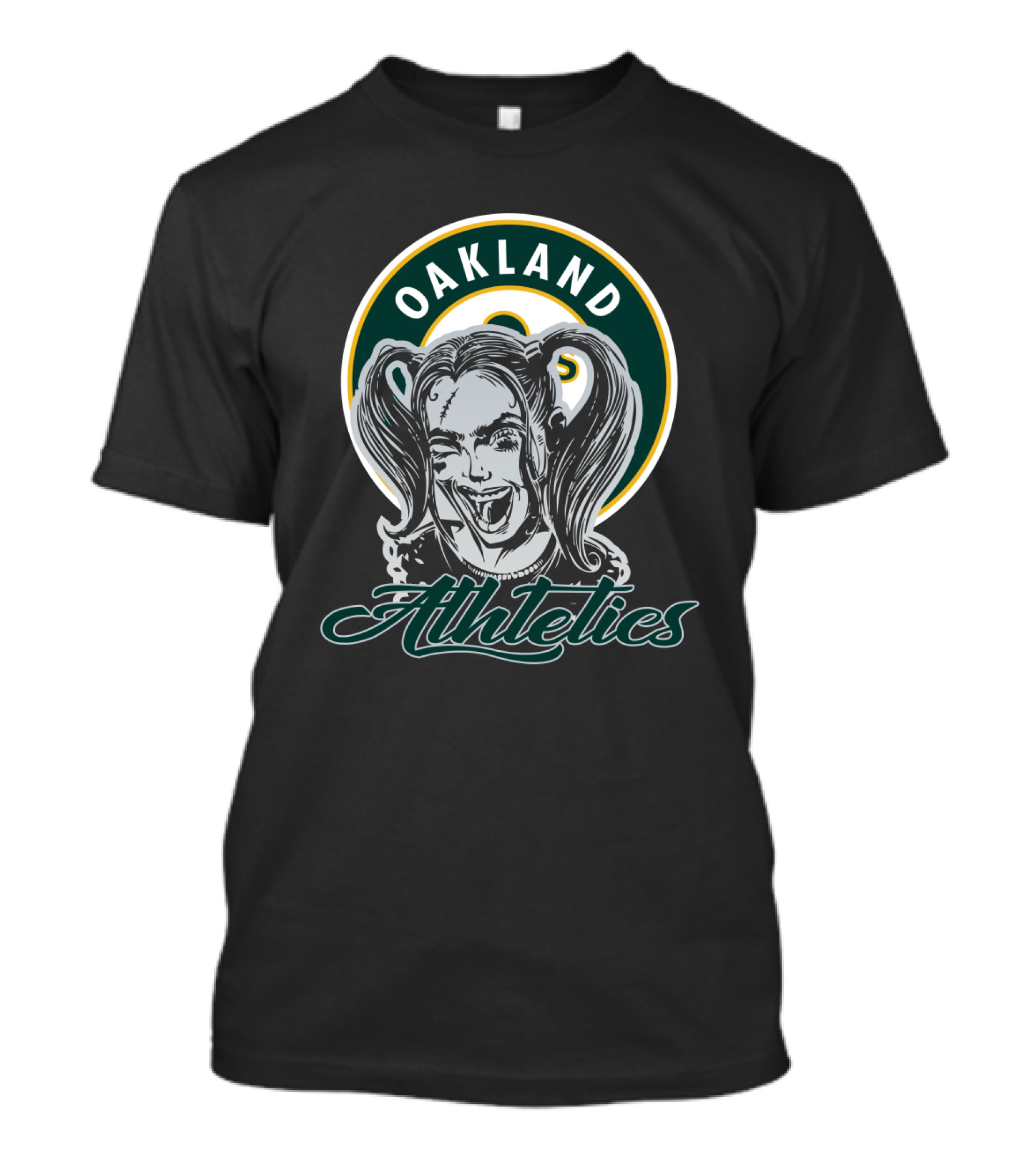 Oakland Athletics Fans Featuring Harley Quinn T-Shirt