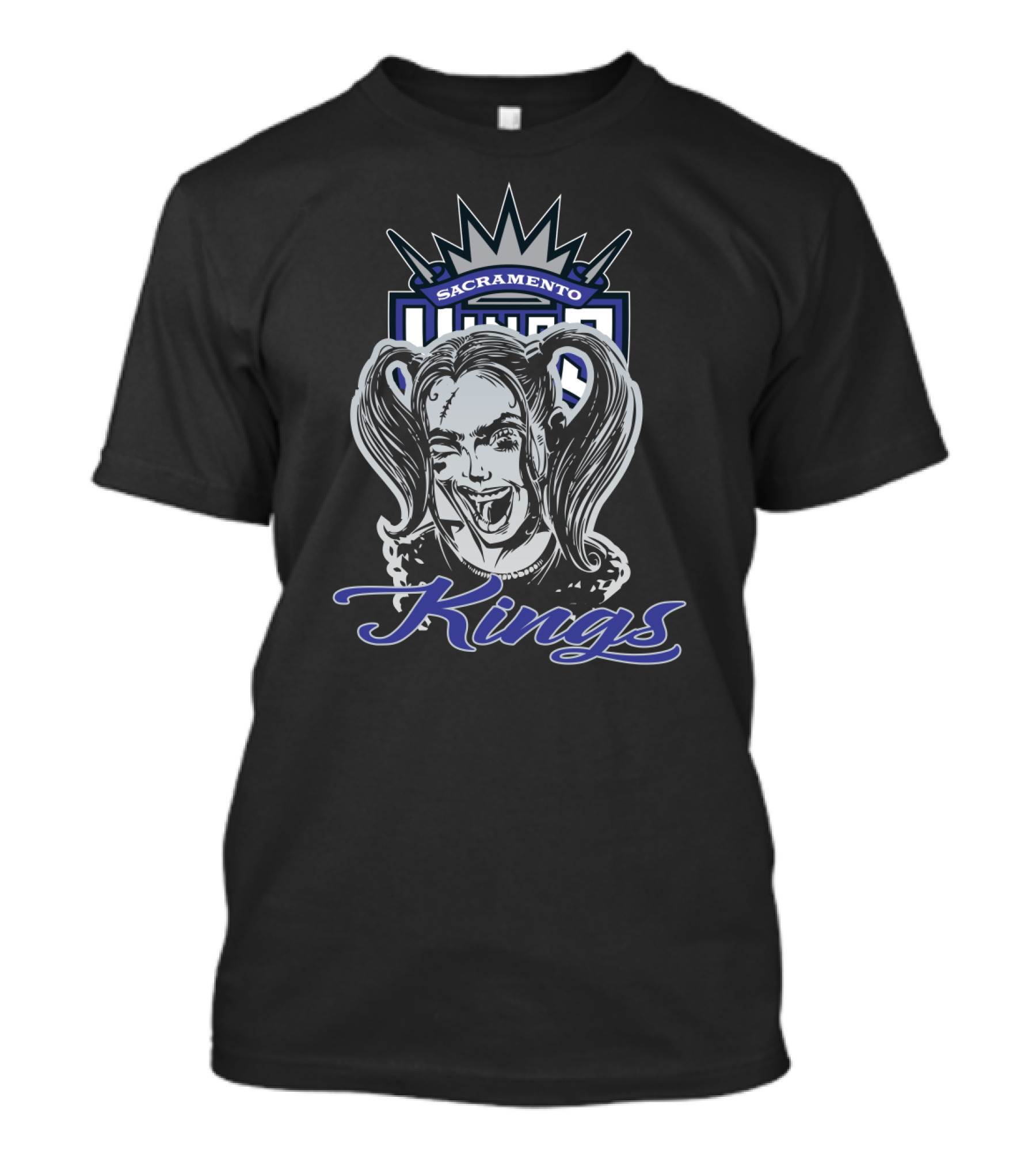 Sacramento Kings Harley Quinn Fan Fusion T-Shirt