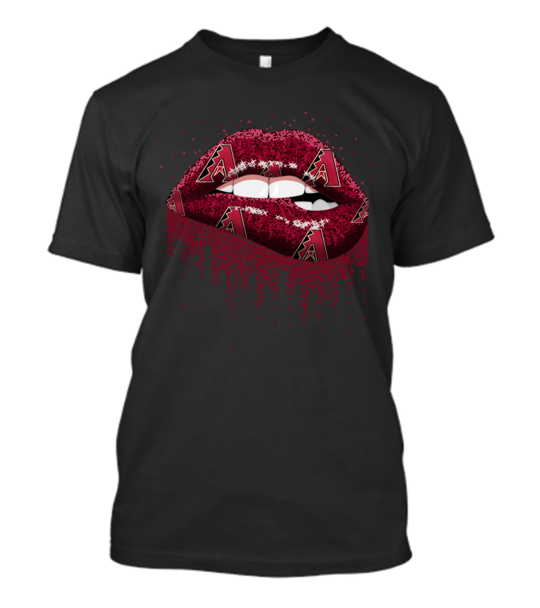 Arizona Diamondbacks Glitter Lips Fan Appeal T-Shirt