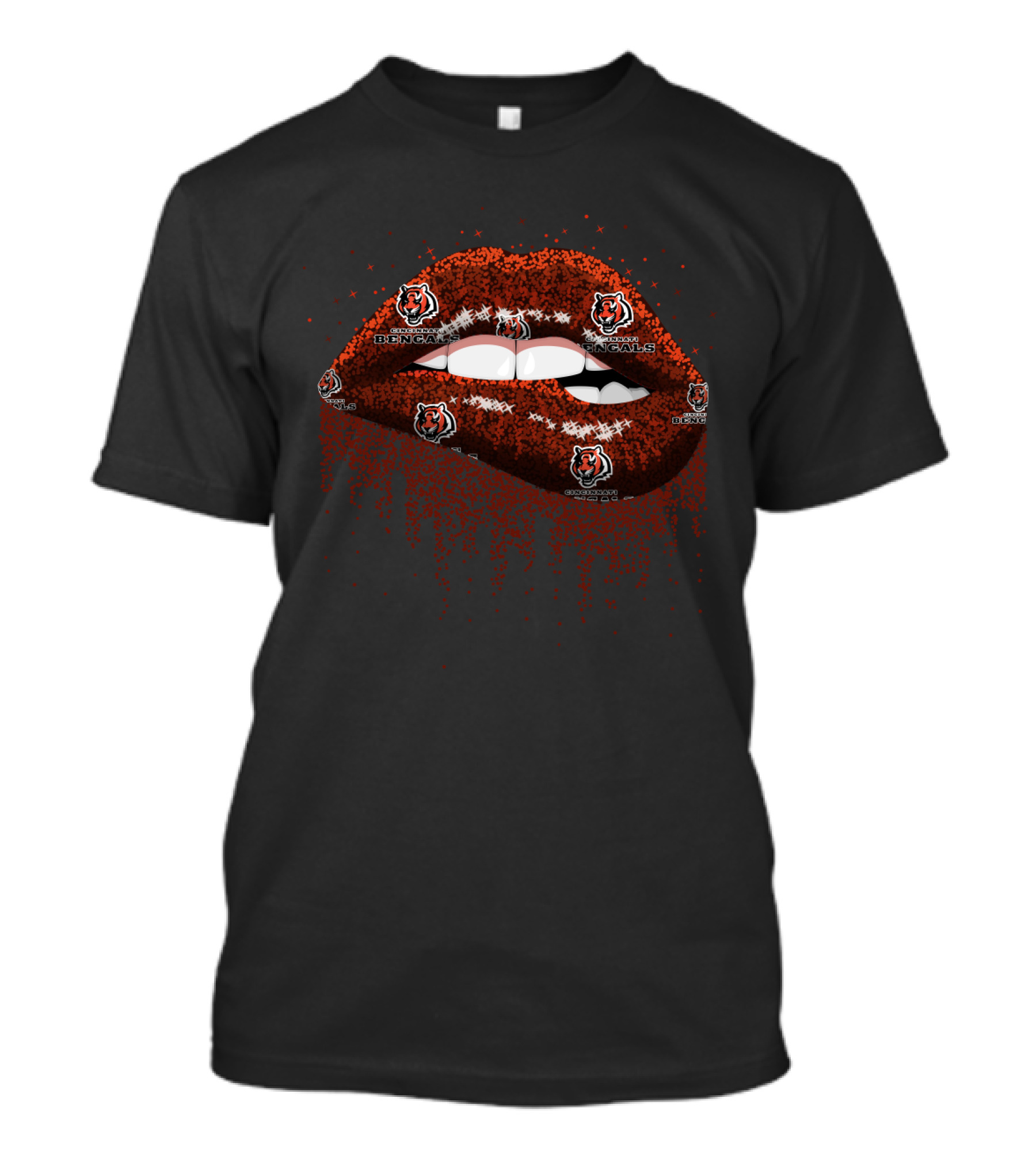 Cincinnati Bengals Lips Fan Expression T-Shirt