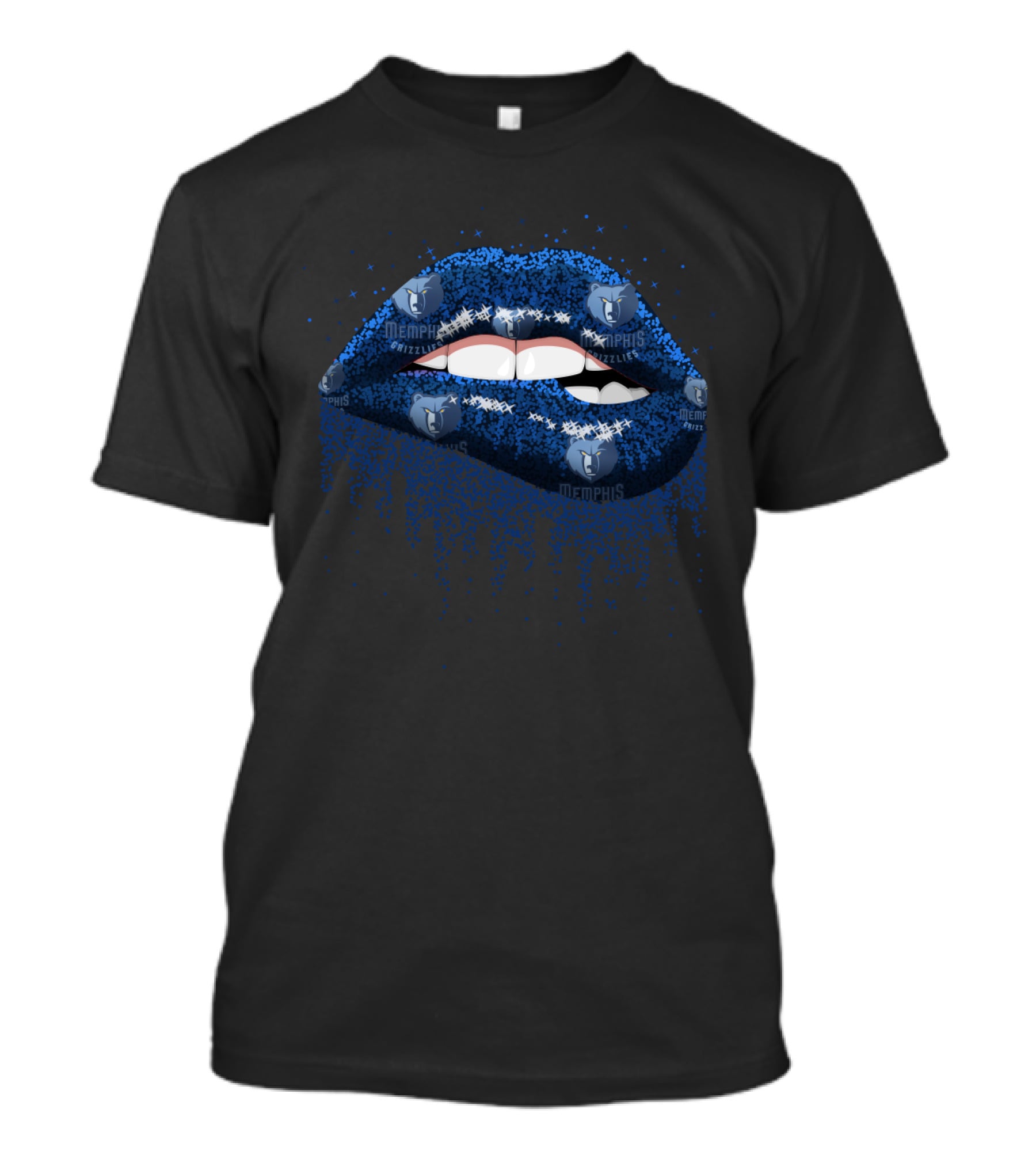 Memphis Grizzlies Lips Fan T-Shirt