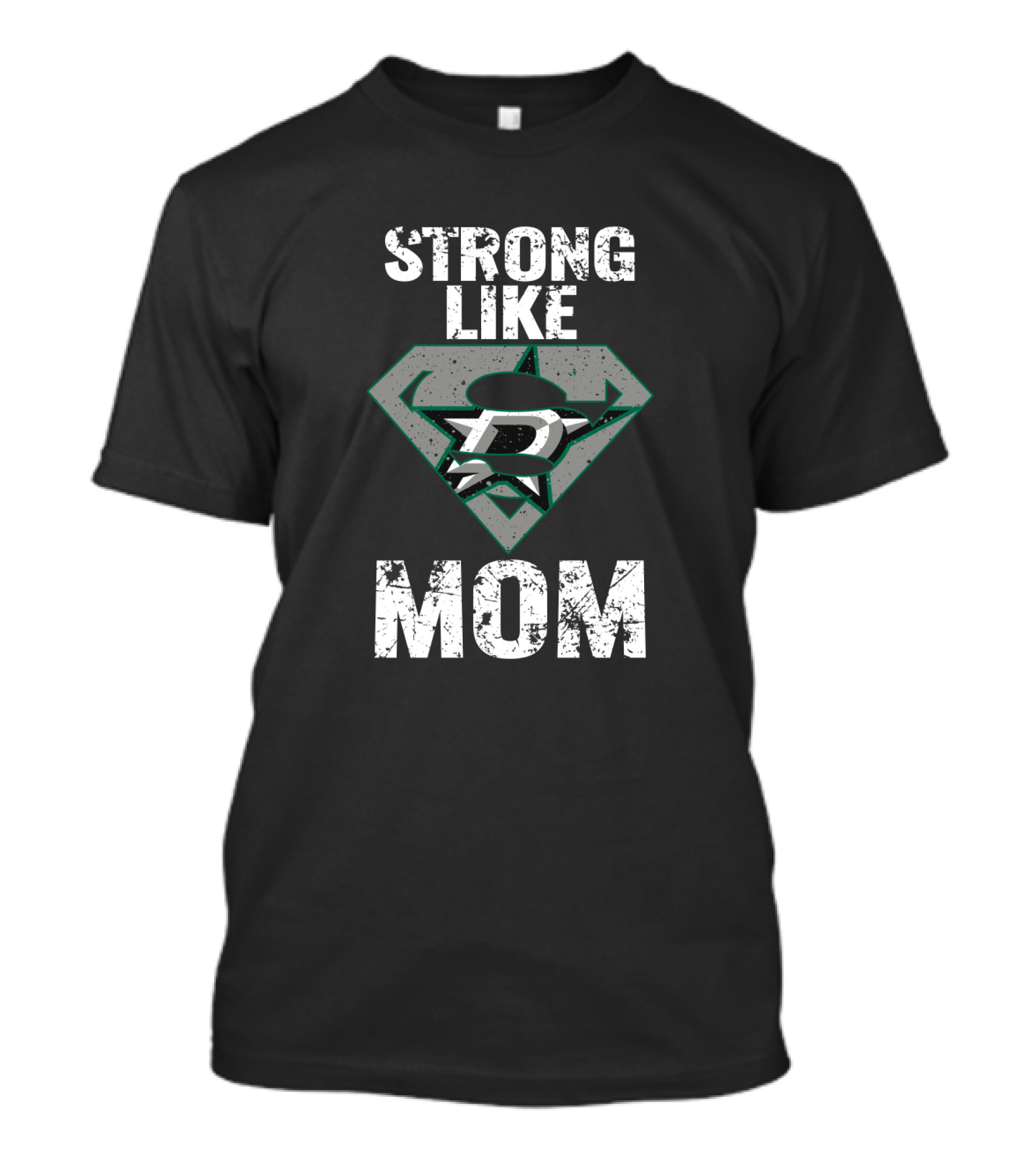 Dallas Stars Strong Like Mom Superhero T-Shirt