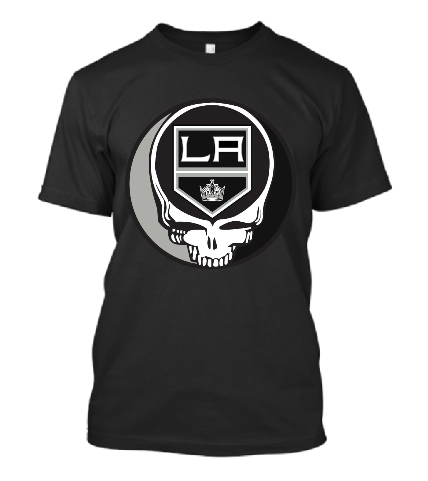 LA Kings And Grateful Dead Skull Graphic For Fans T-Shirt