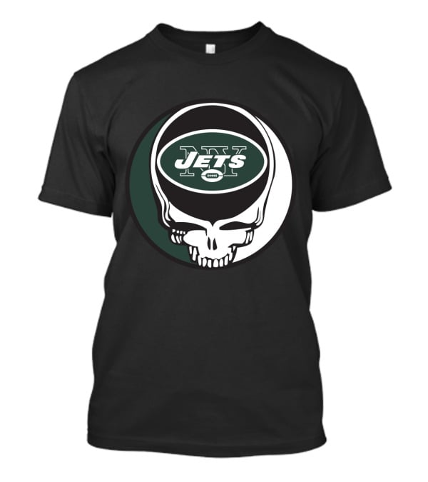 Grateful Dead Skull With New York Jets T-Shirt