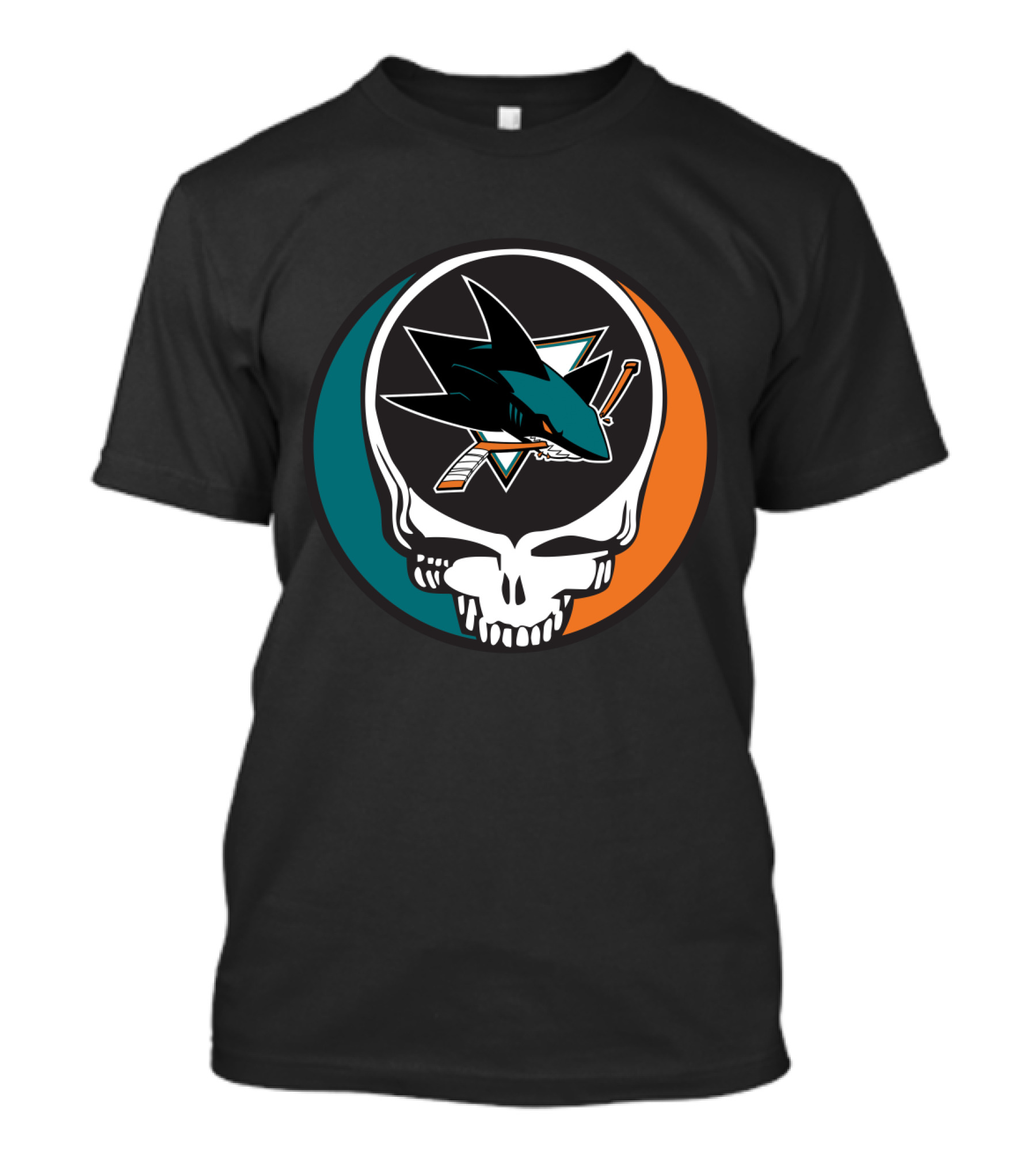 San Jose Sharks And Grateful Dead Skull Logo Fusion For Dedicated Fans T-Shirt