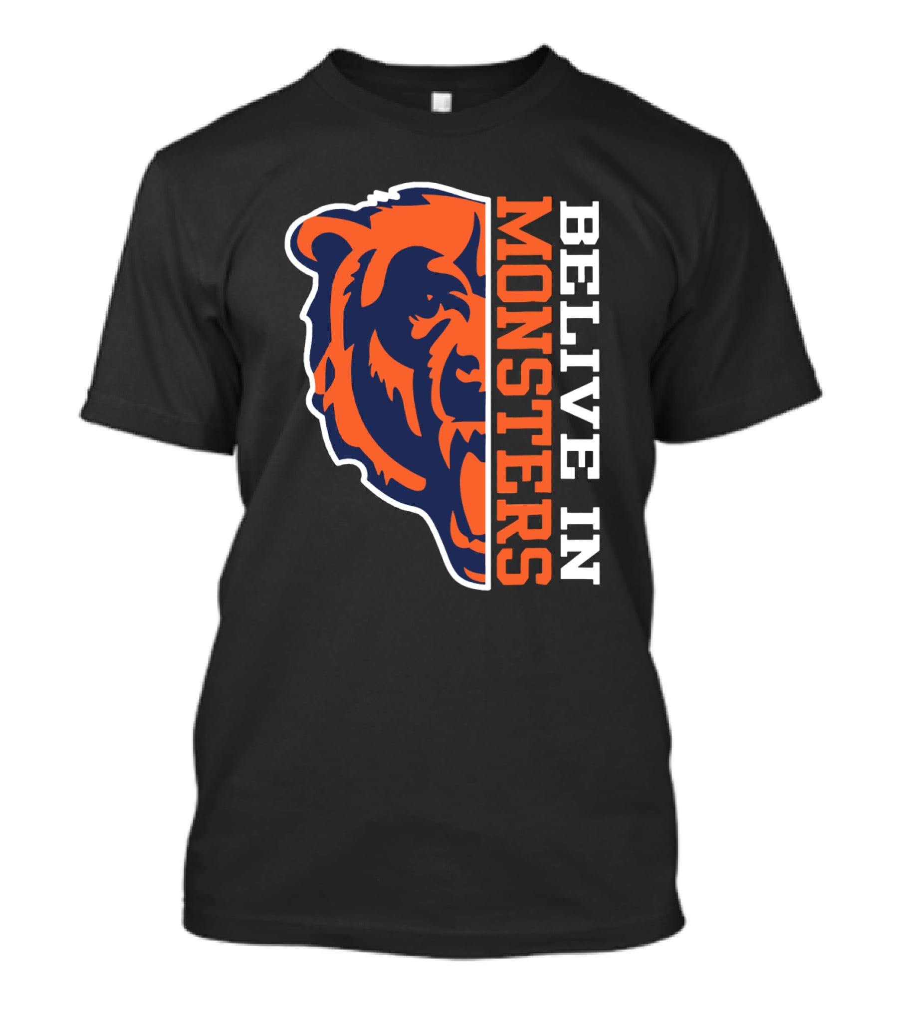 Belive In Monsters Bear For Chicago Fans T-Shirt