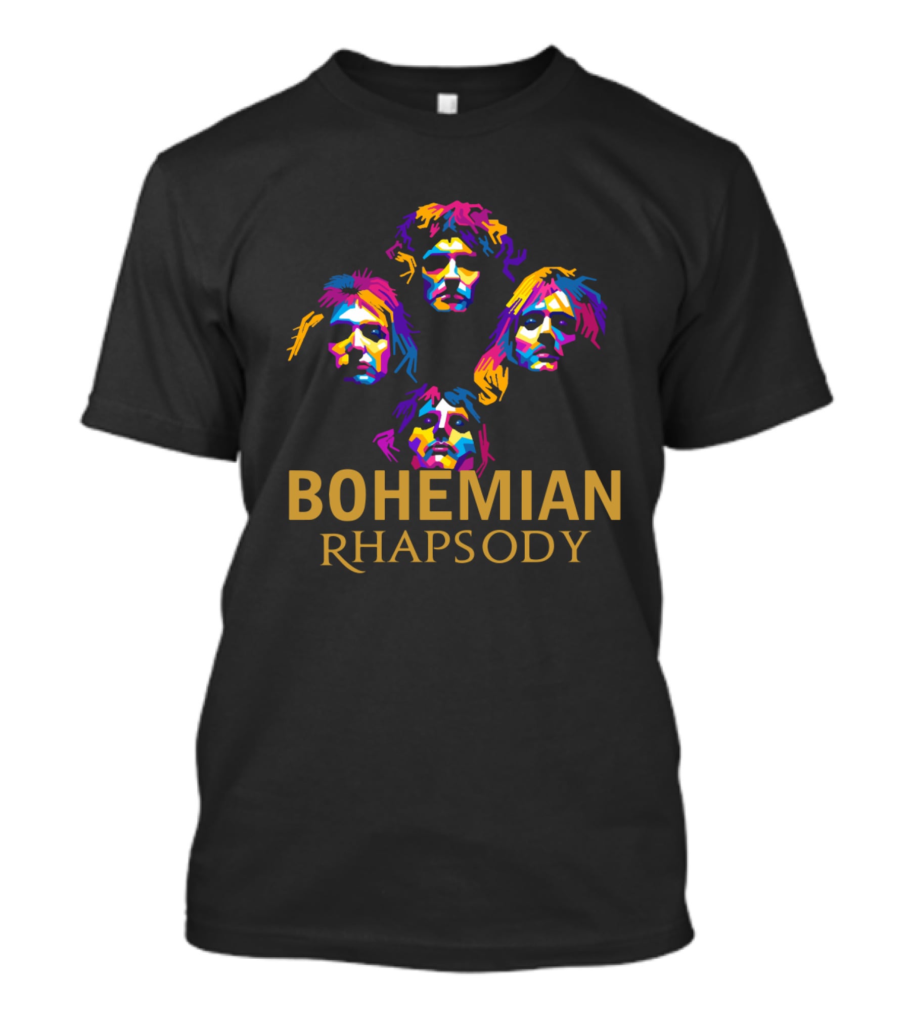 Bohemian Rhapsody Colorful Faces T-Shirt