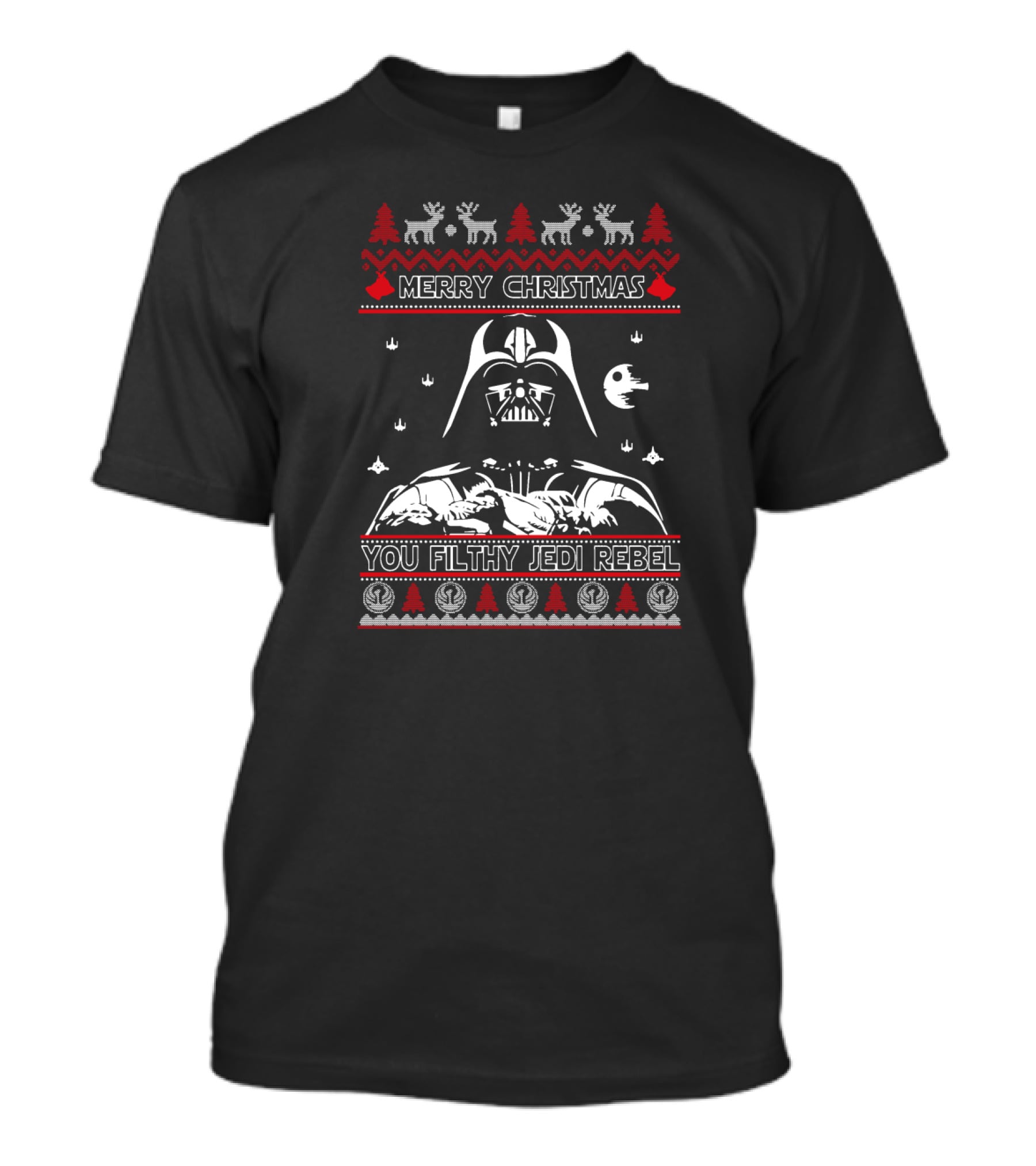 Star Wars Darth Vader Merry Christmas You Filthy Jedi Rebel Holiday T-Shirt