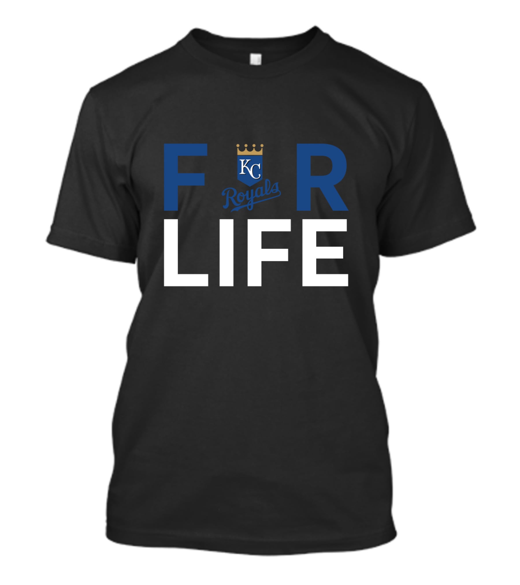 Kansas City Royals KC Logo For Life Royals Fans T-Shirt