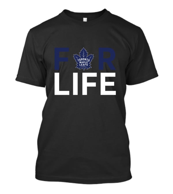 Toronto Maple Leafs Logo Centralized In Bold For Life T-Shirt