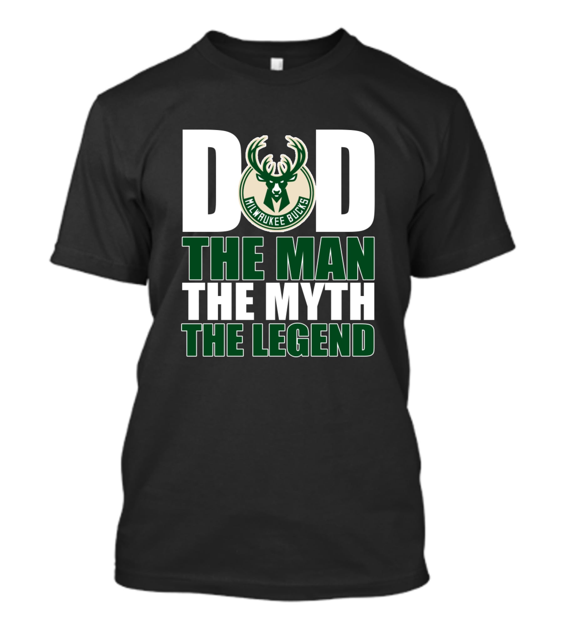 Milwaukee Bucks Dad The Man The Myth The Legend Father's Day Gift T-Shirt