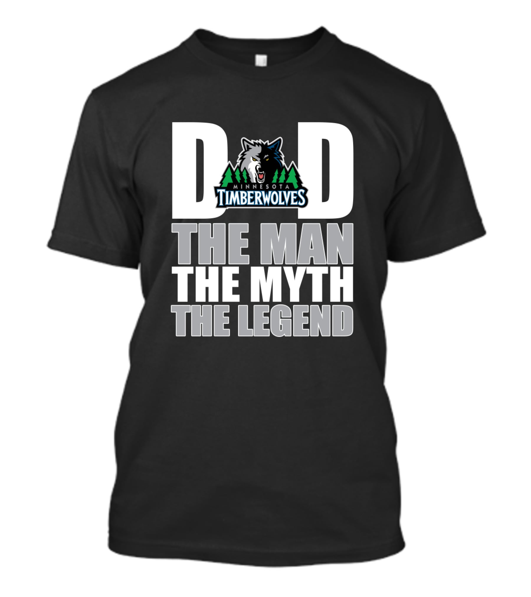 Minnesota Timberwolves Dad The Man The Myth The Legend Father's Day Gift T-Shirt