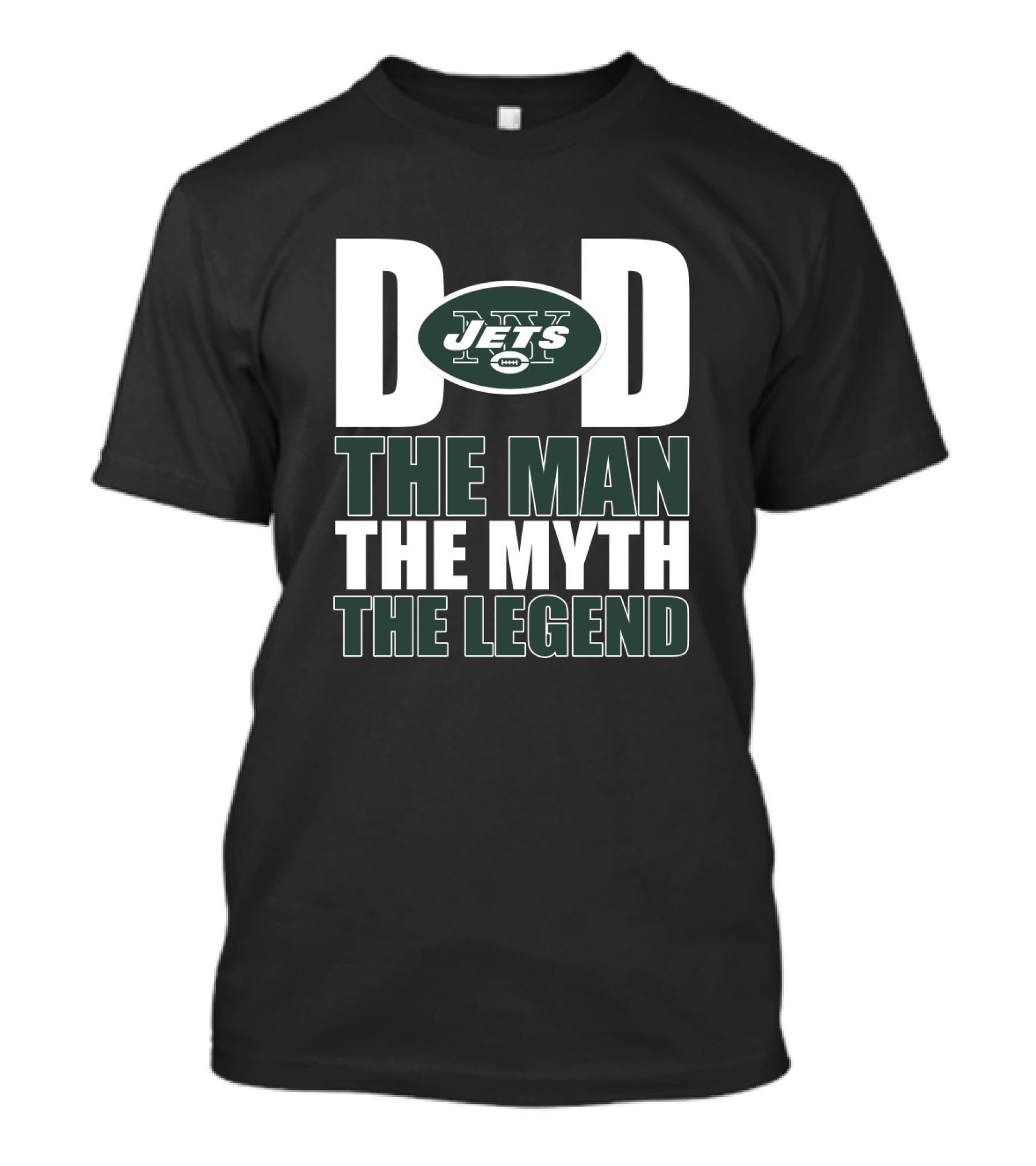 New York Jets Dad The Man The Myth The Legend Father's Day T-Shirt